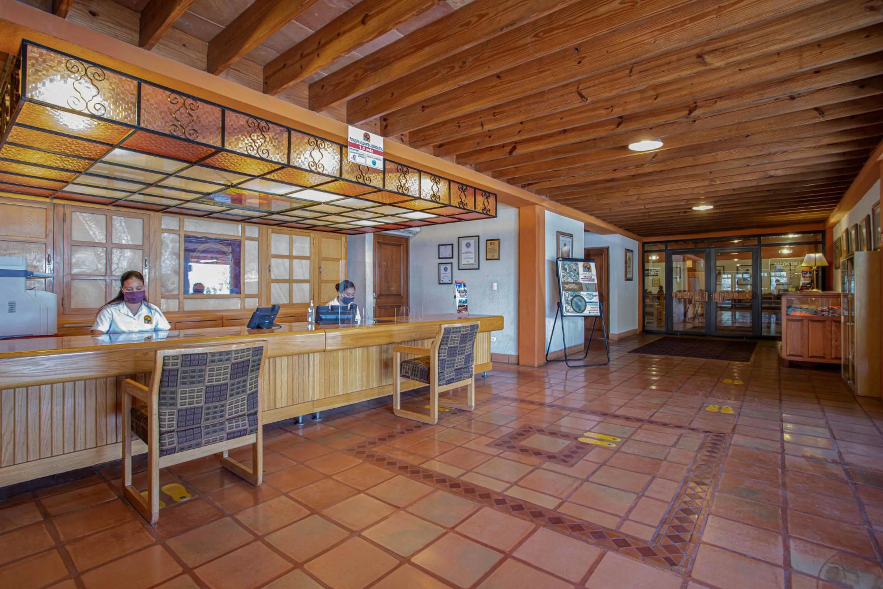 Lobby or reception in Termas de San Joaquin