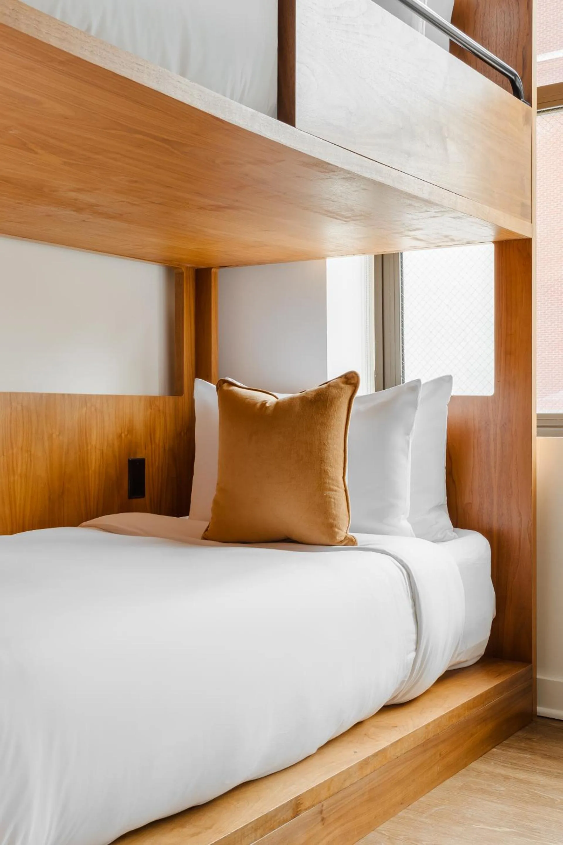 Bed in FOUND Hotel Chicago River North