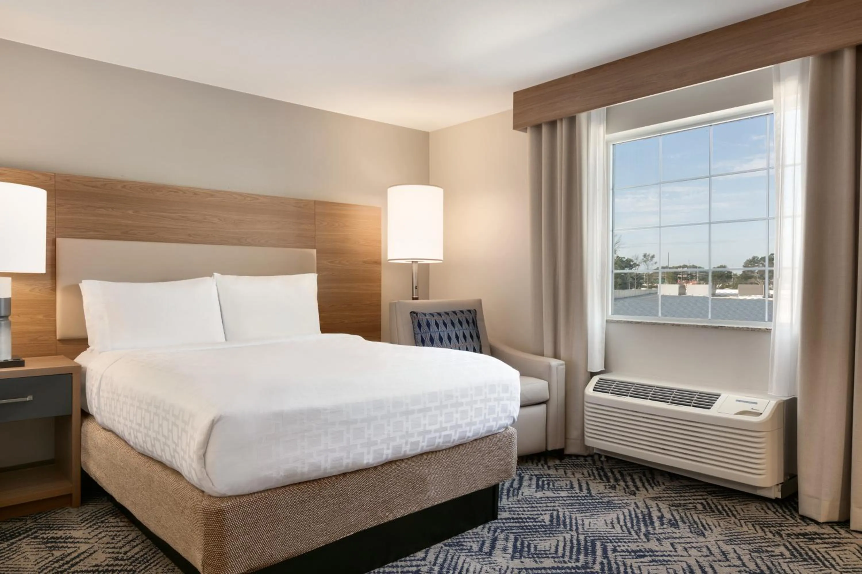 Bedroom, Bed in Candlewood Suites Wake Forest-Raleigh Area by IHG