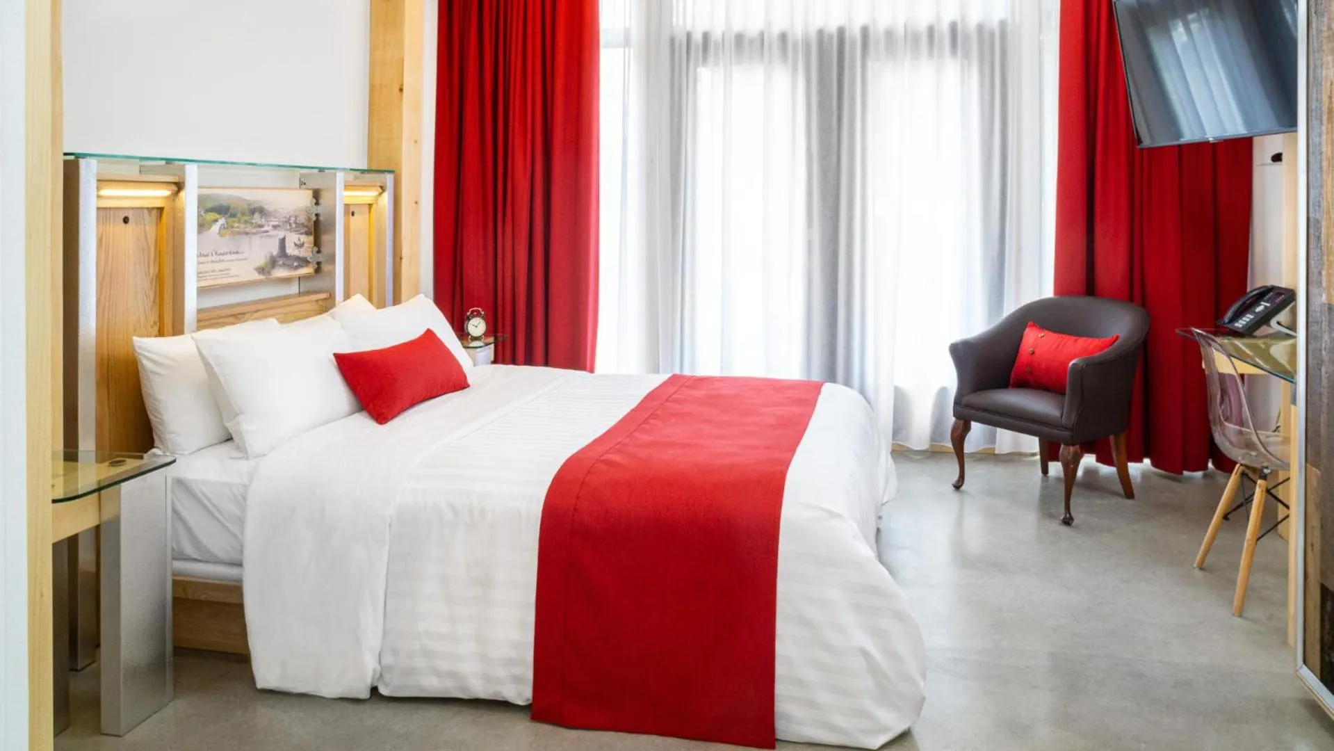 TV and multimedia, Bed in Le Baluchon Éco-villégiature