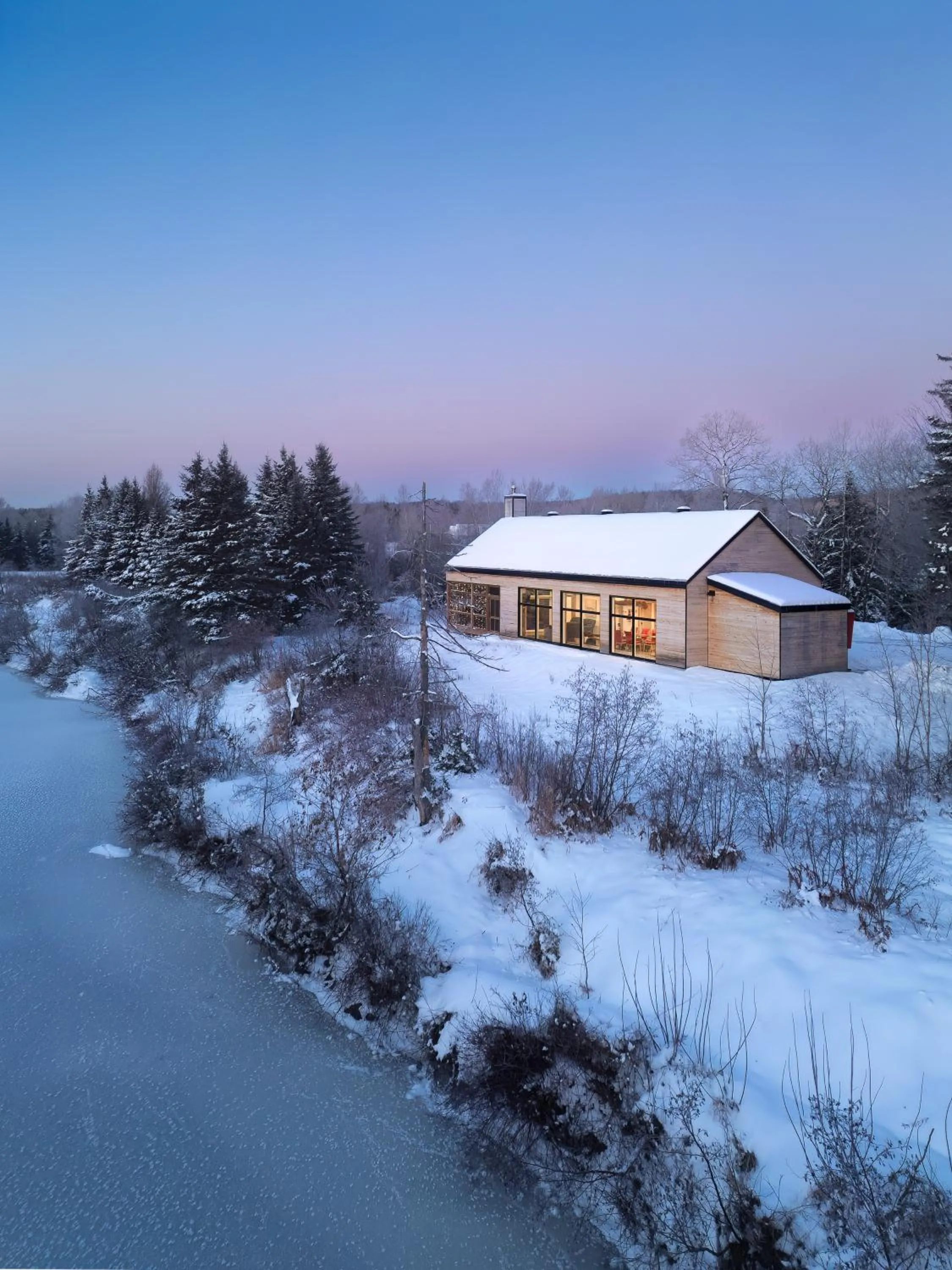 Natural landscape in Le Baluchon Éco-villégiature