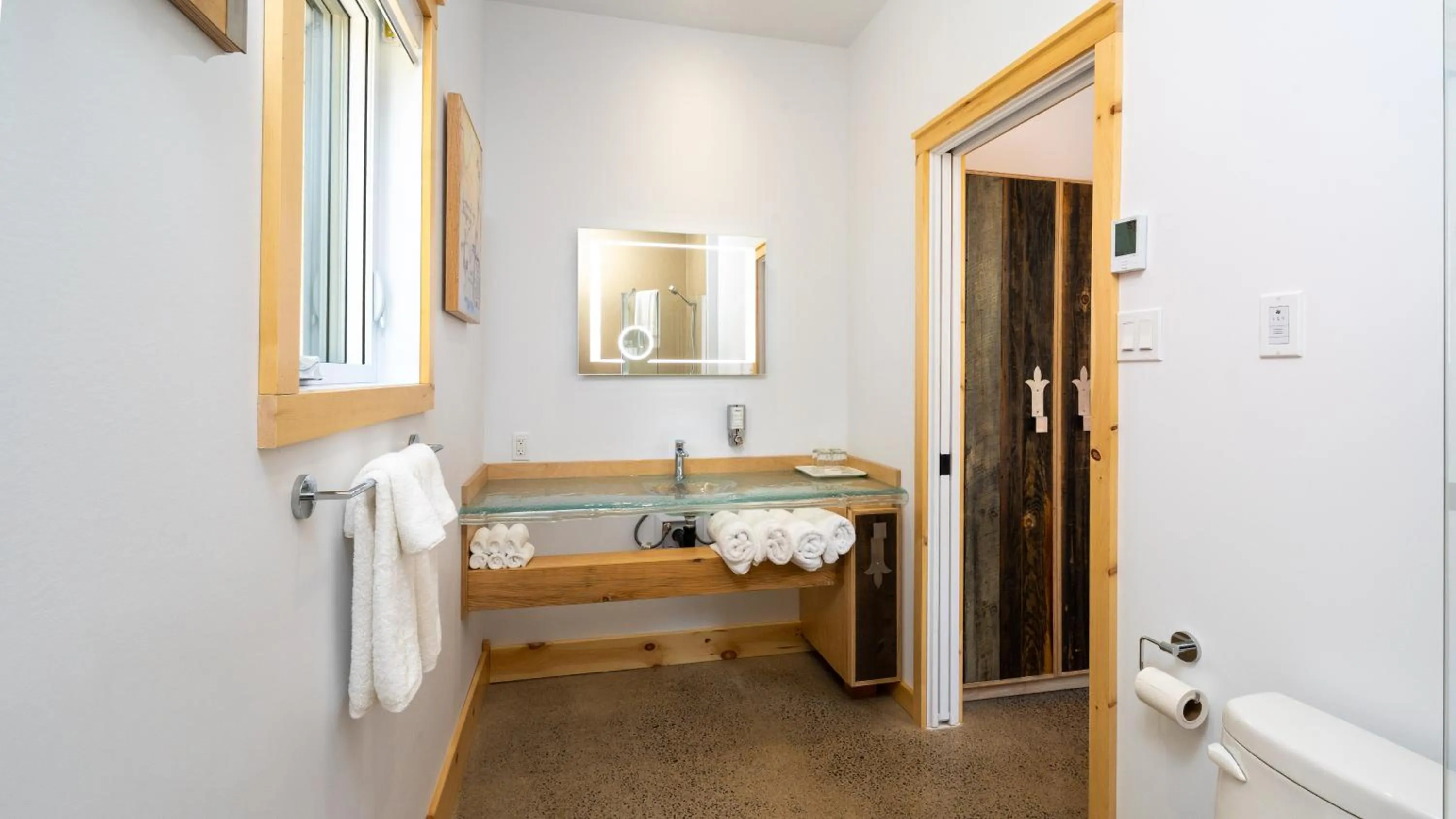 Shower in Le Baluchon Éco-villégiature