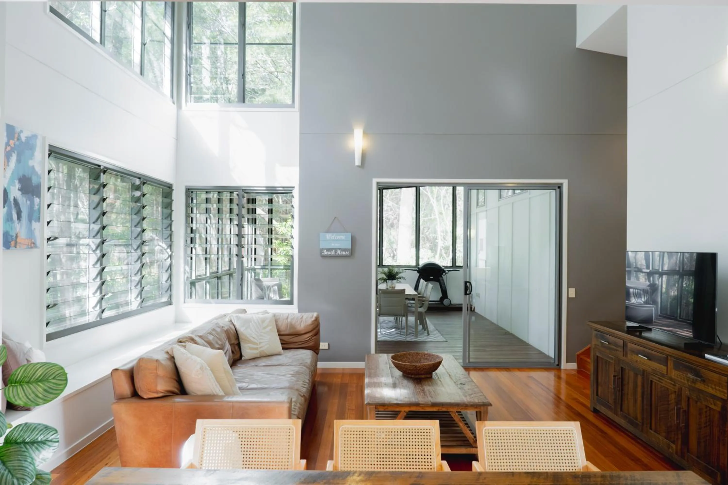 Living room in Beach Road Holiday Homes