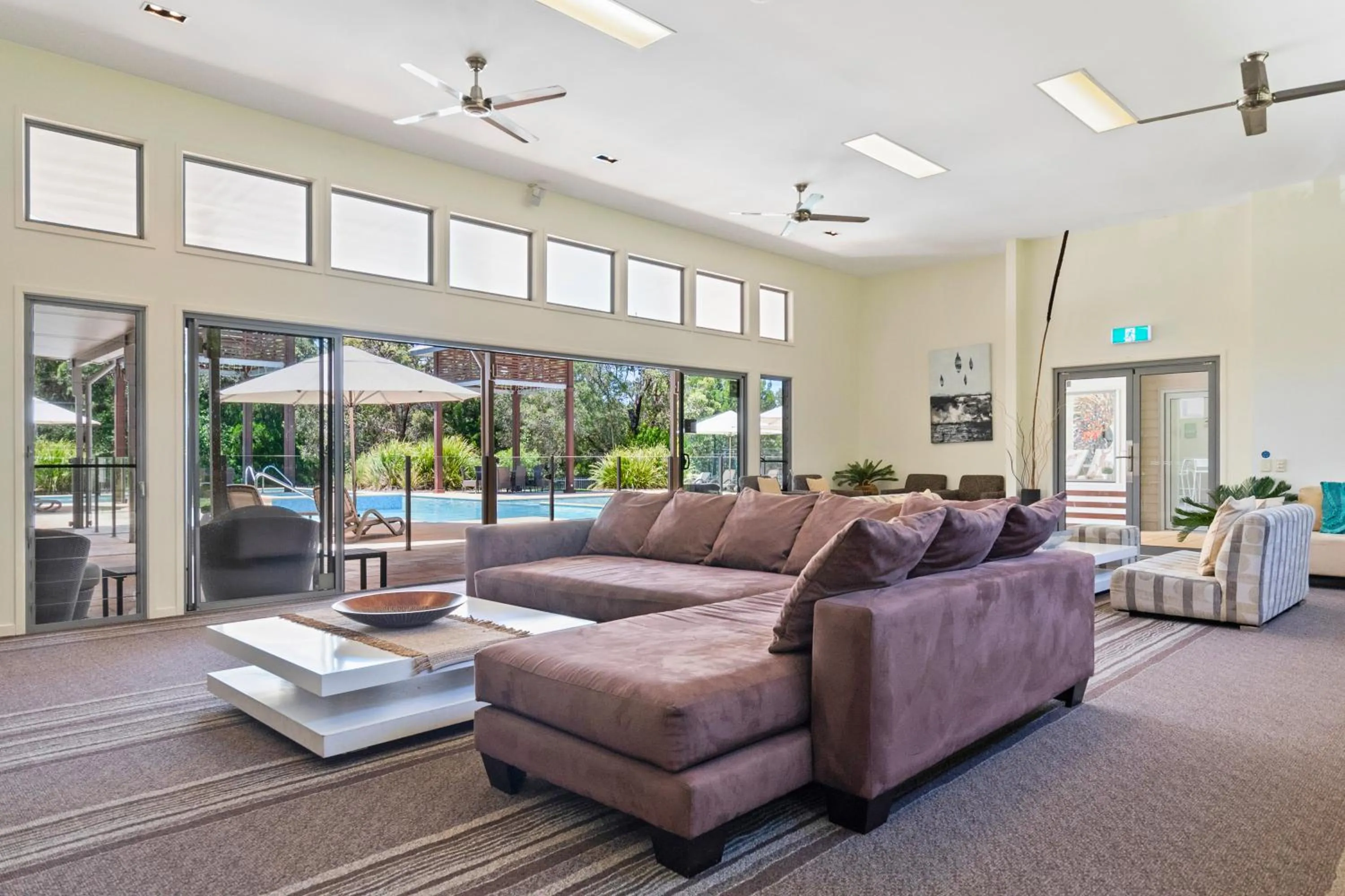 Pool view in Beach Road Holiday Homes