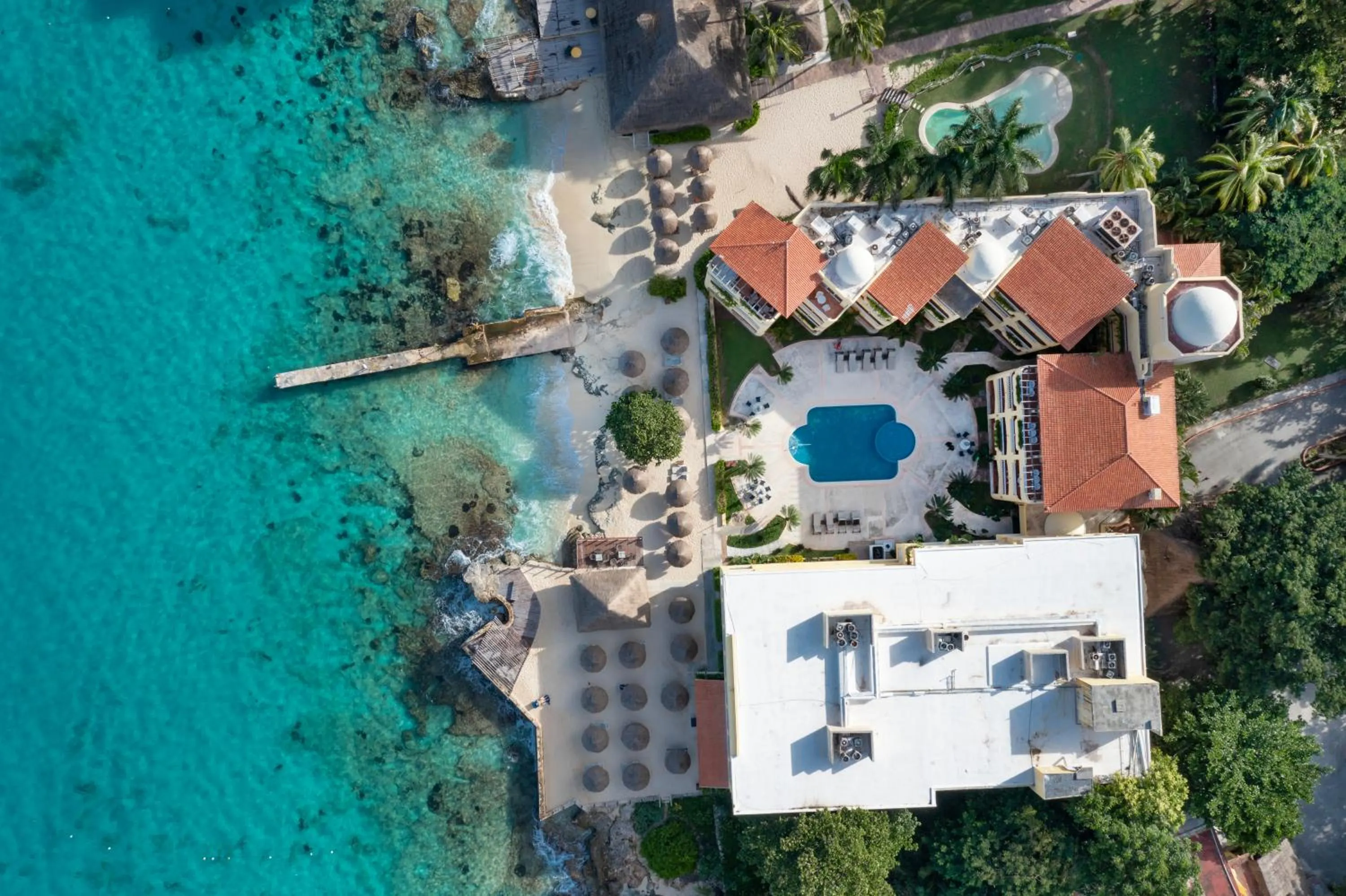 Bird's eye view in Playa Azul Cozumel