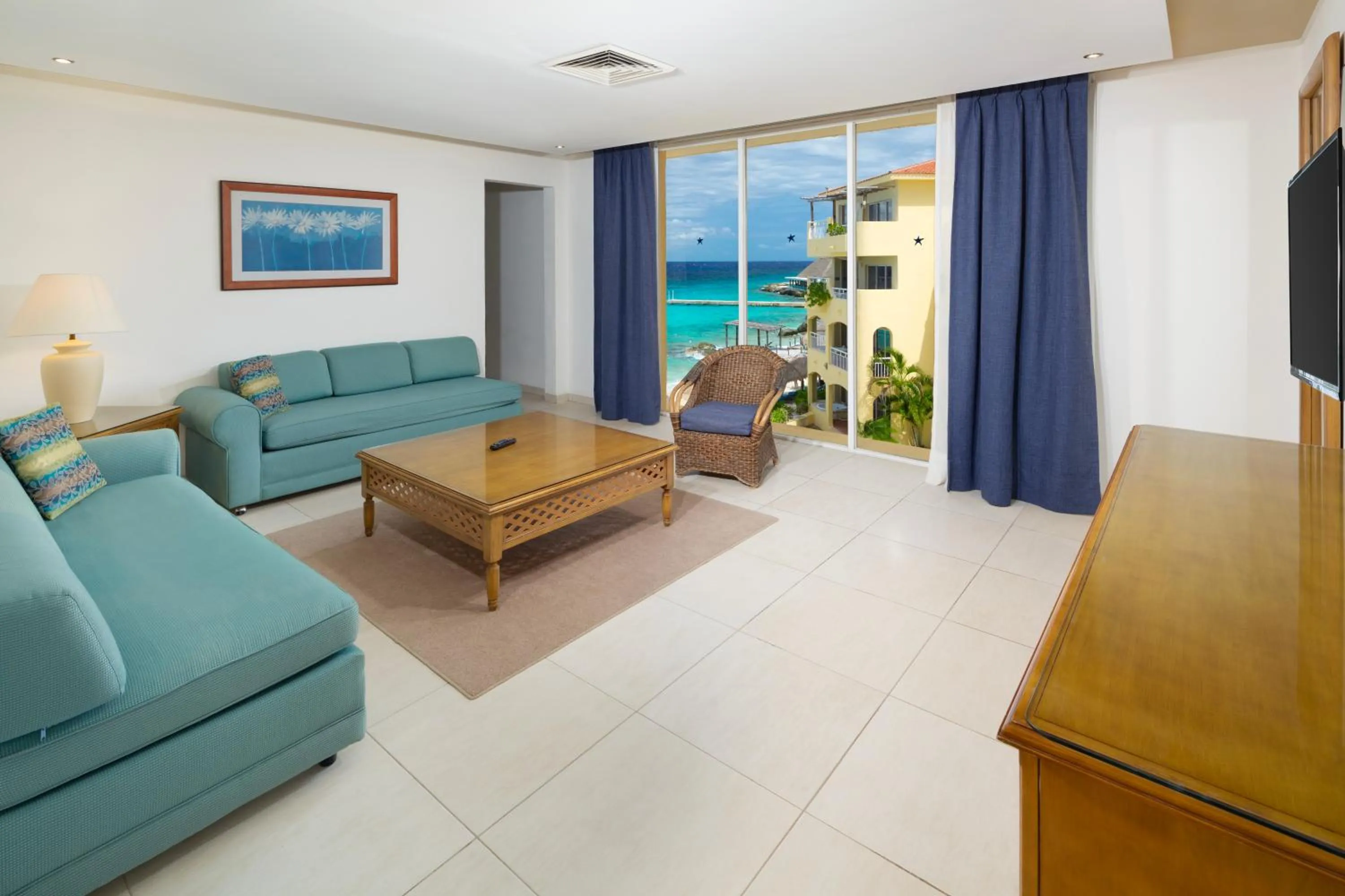 Living room in Playa Azul Cozumel