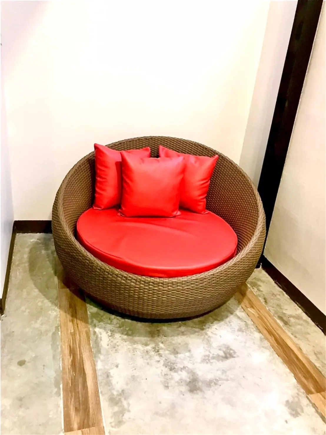 Seating area in V20 Boutique Jacuzzi Hotel