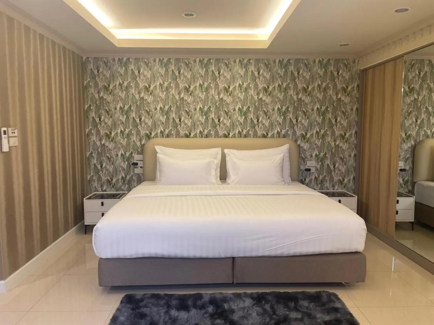 Bed in V20 Boutique Jacuzzi Hotel