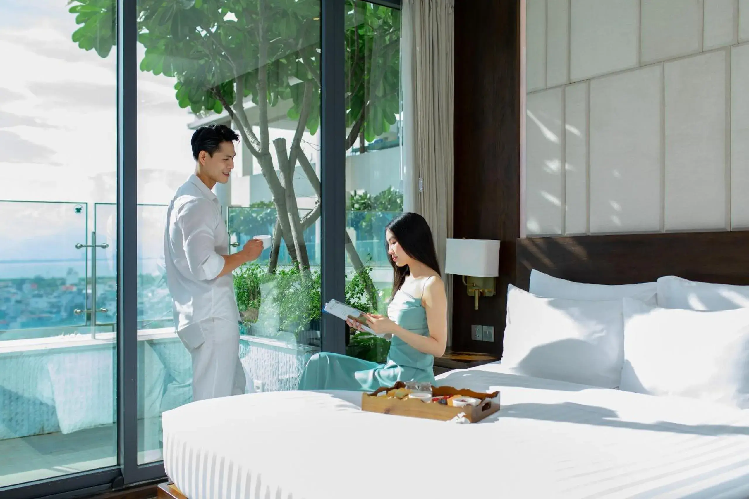 View (from property/room), Bed in New Orient Hotel Da Nang View (from property/room), Bed in New Orient Hotel Da Nang