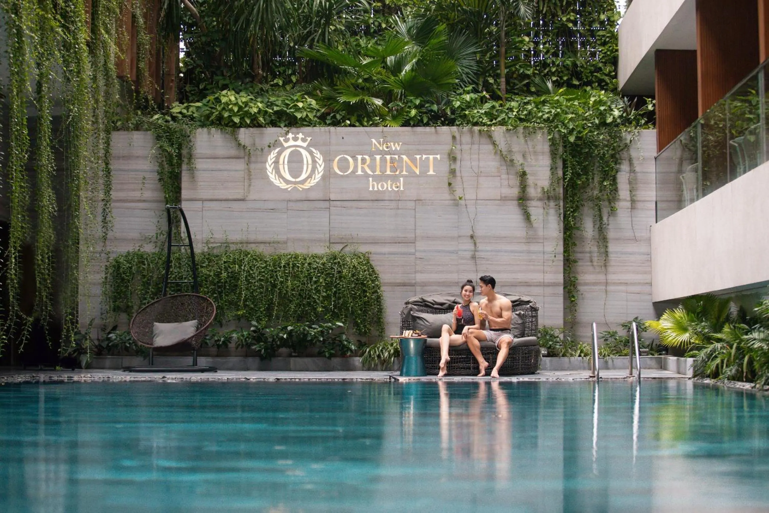 Pool view in New Orient Hotel Da Nang