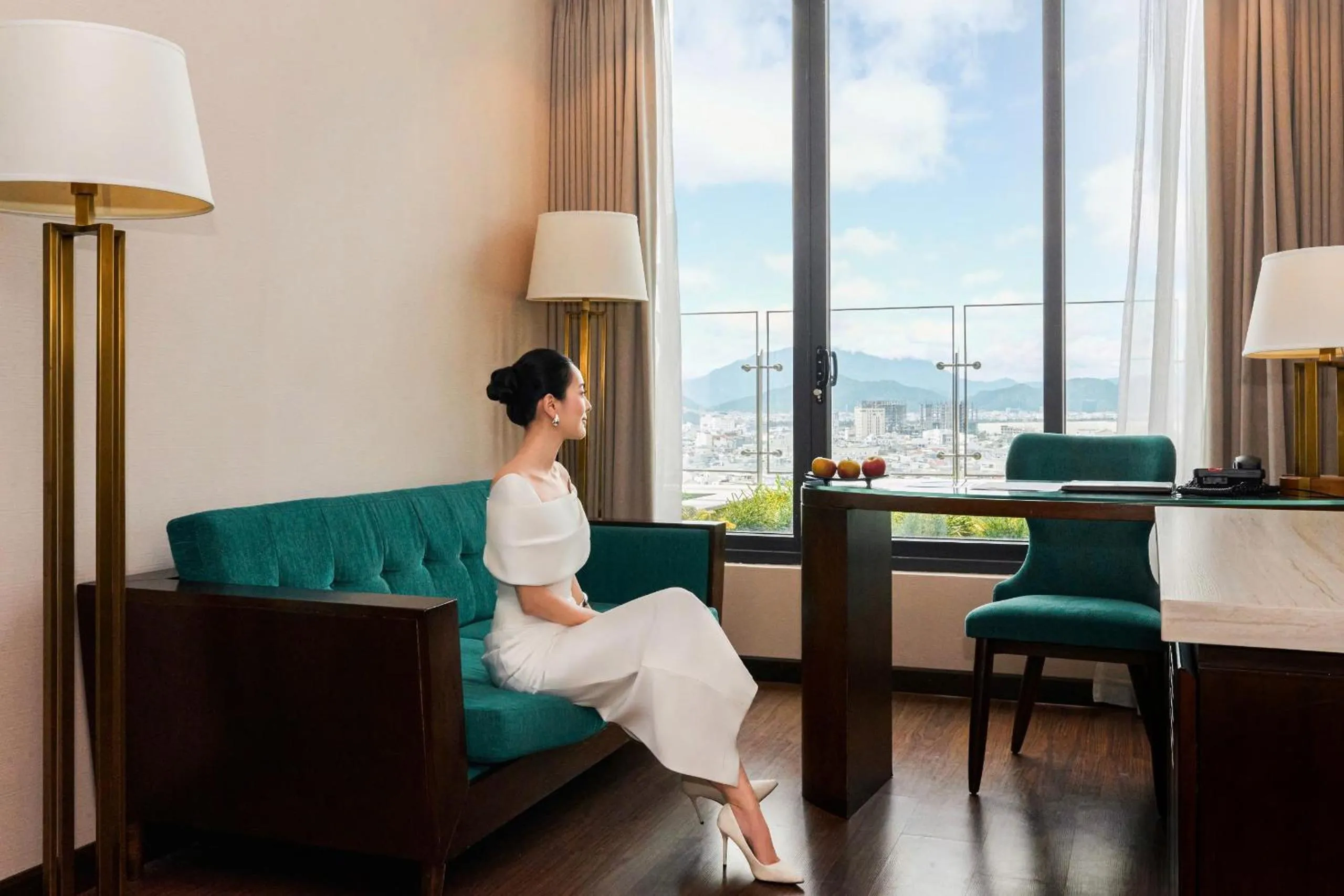 Living room in New Orient Hotel Da Nang