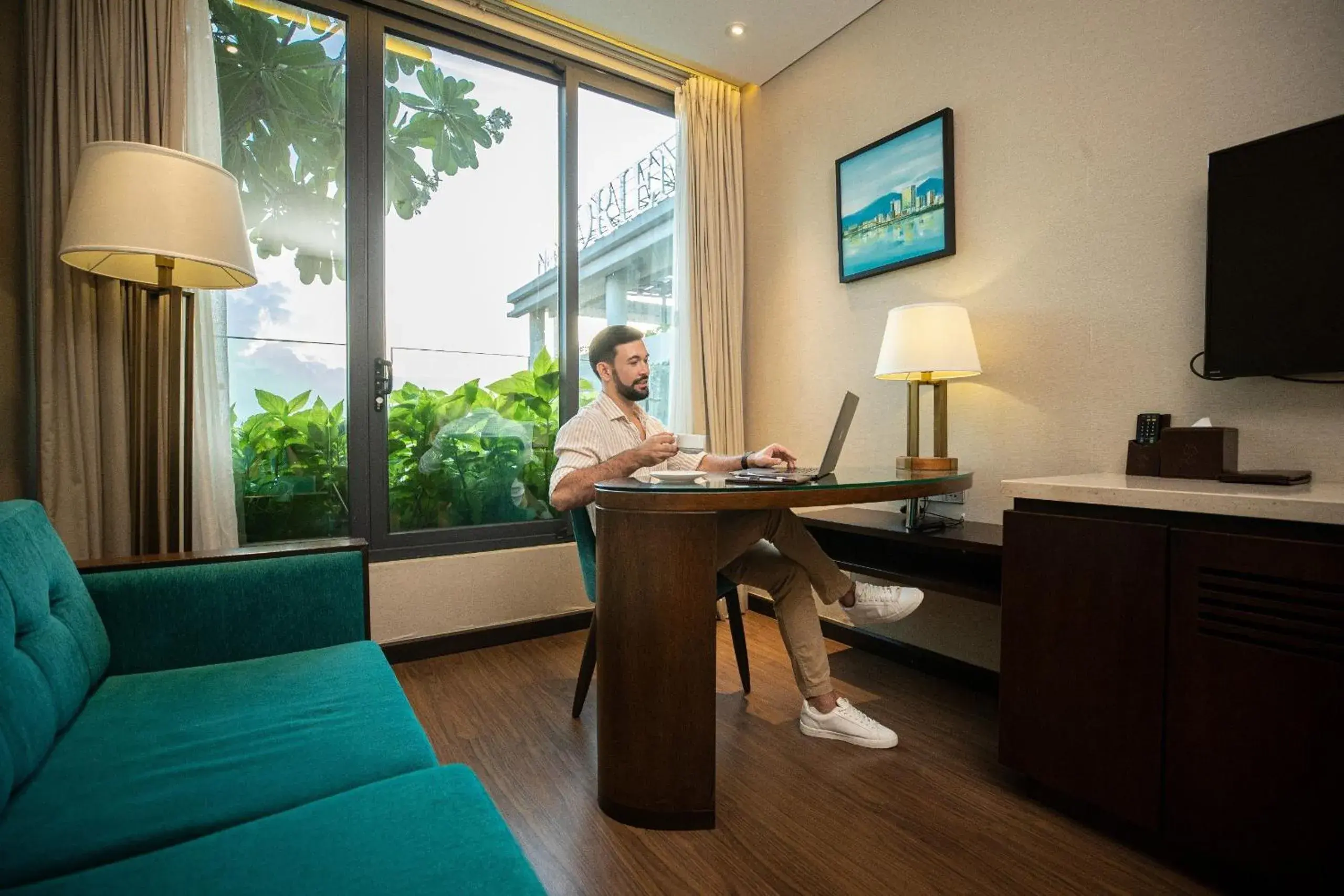 Living room in New Orient Hotel Da Nang Living room in New Orient Hotel Da Nang