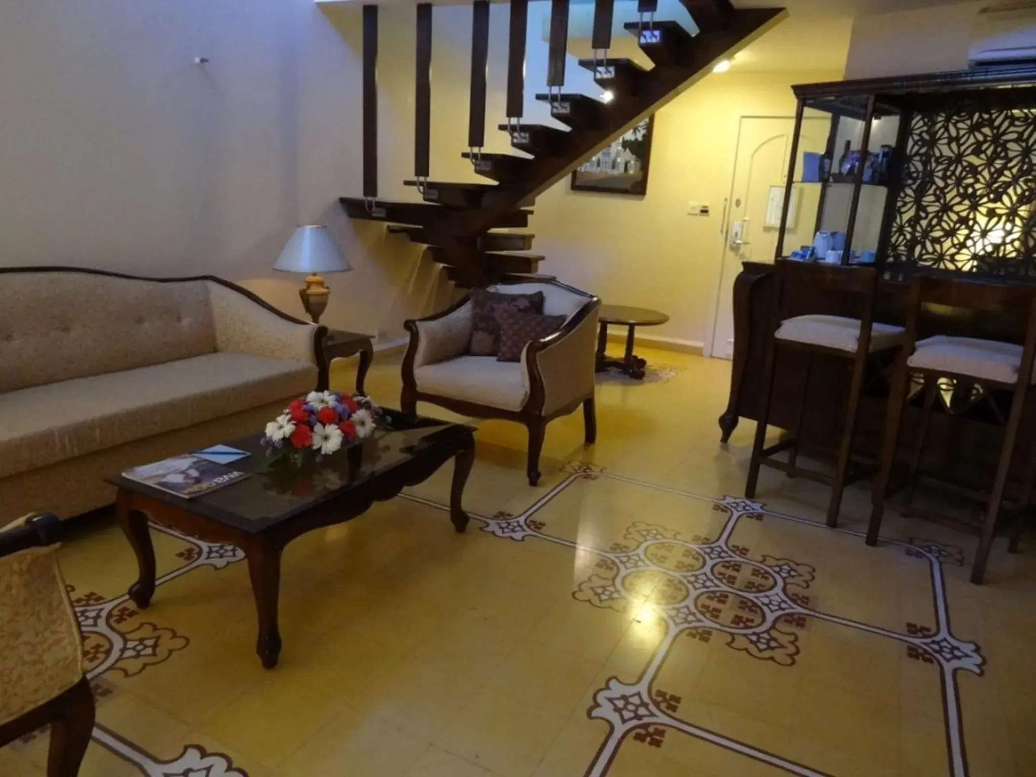 Living room in The Crown Goa Living room in The Crown Goa