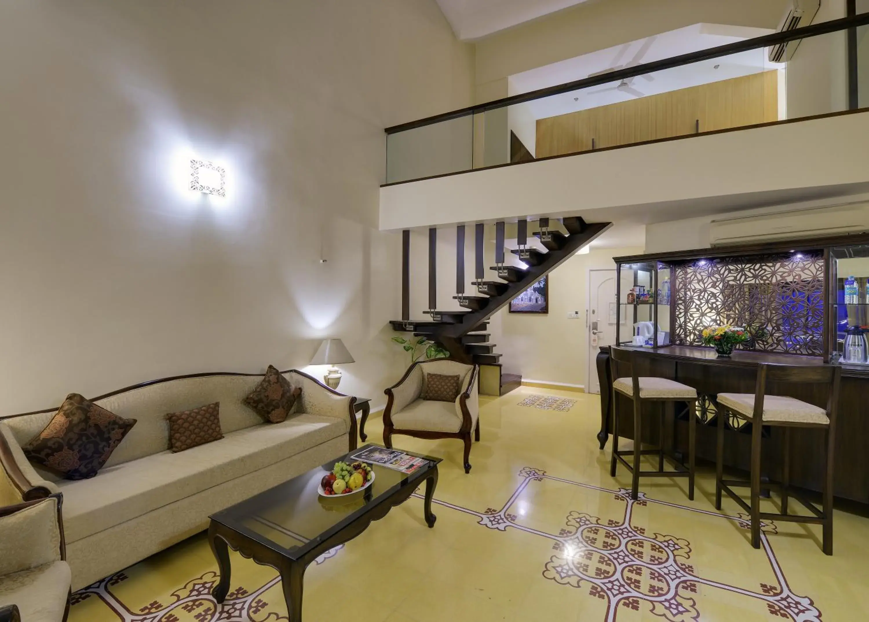 Living room in The Crown Goa Living room in The Crown Goa