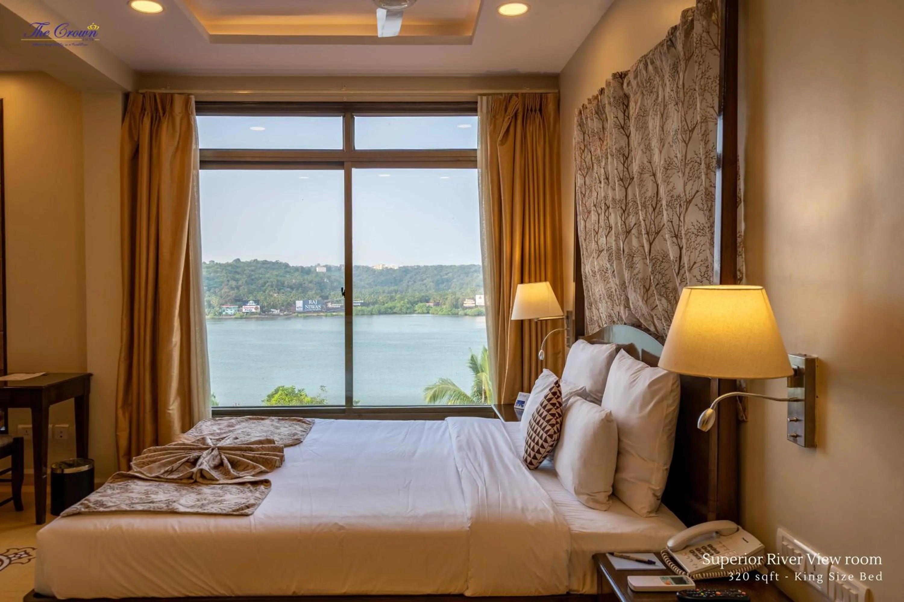 Natural landscape, Bed in The Crown Goa