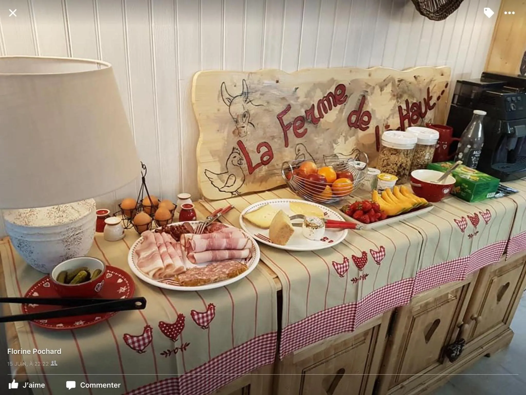 Food close-up in La Ferme de Là-haut B&B