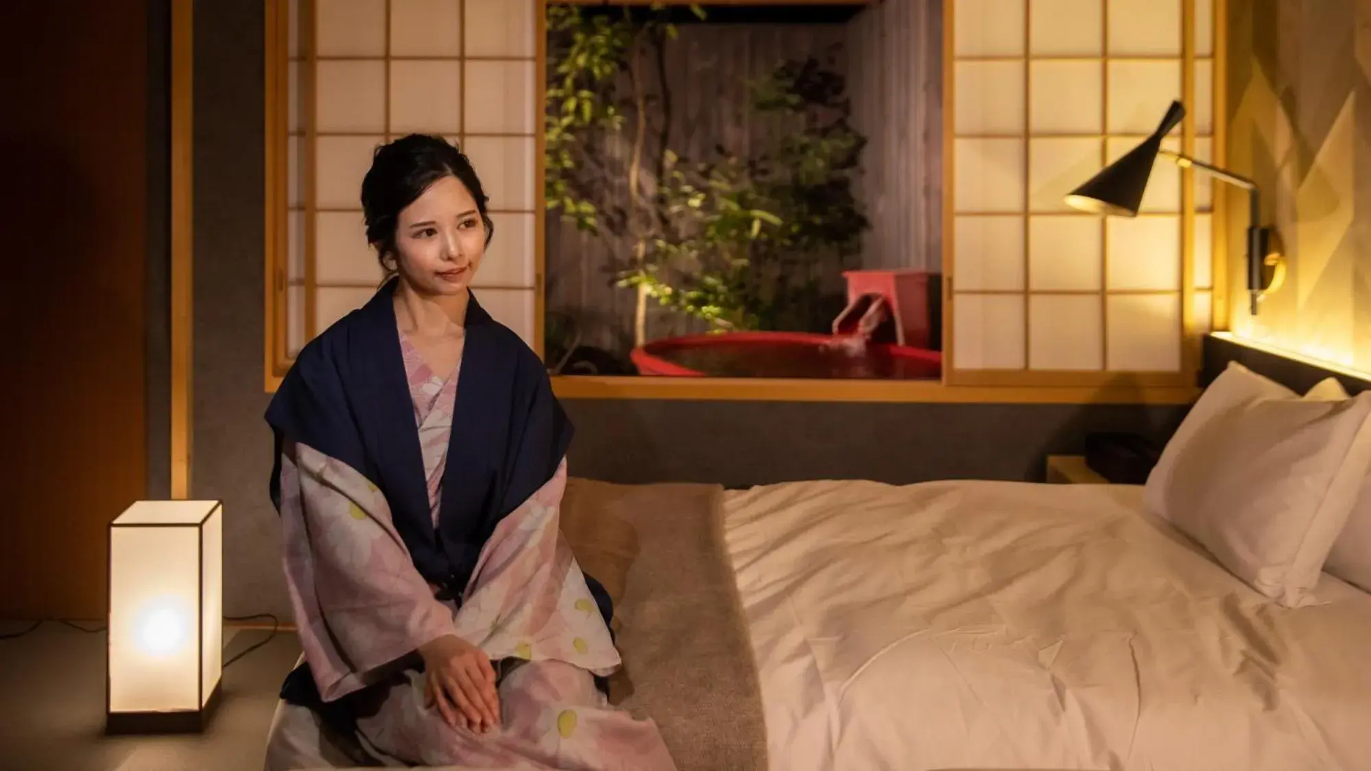 Bed in Yoshidaya Sannoukaku Bed in Yoshidaya Sannoukaku