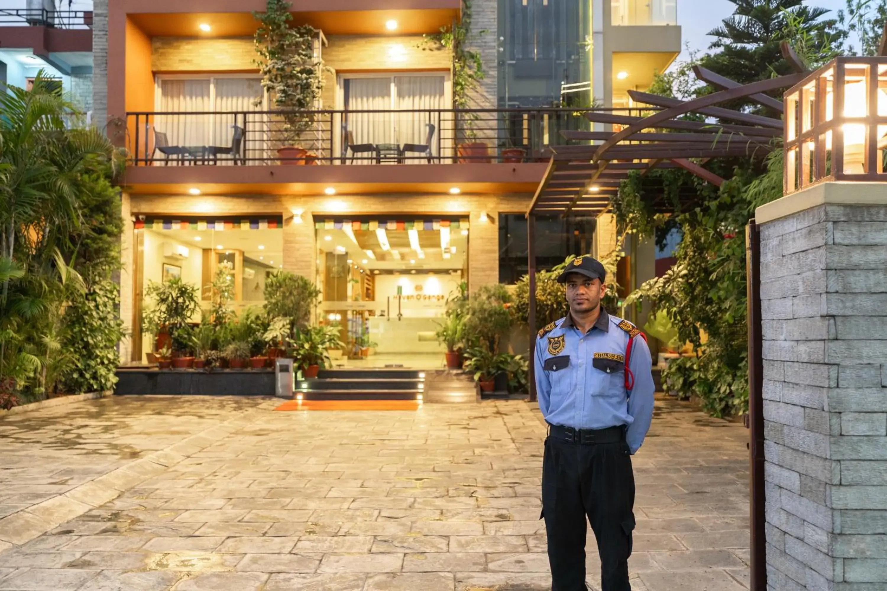 Property building in Hotel Haven O' Ganga Property building in Hotel Haven O' Ganga