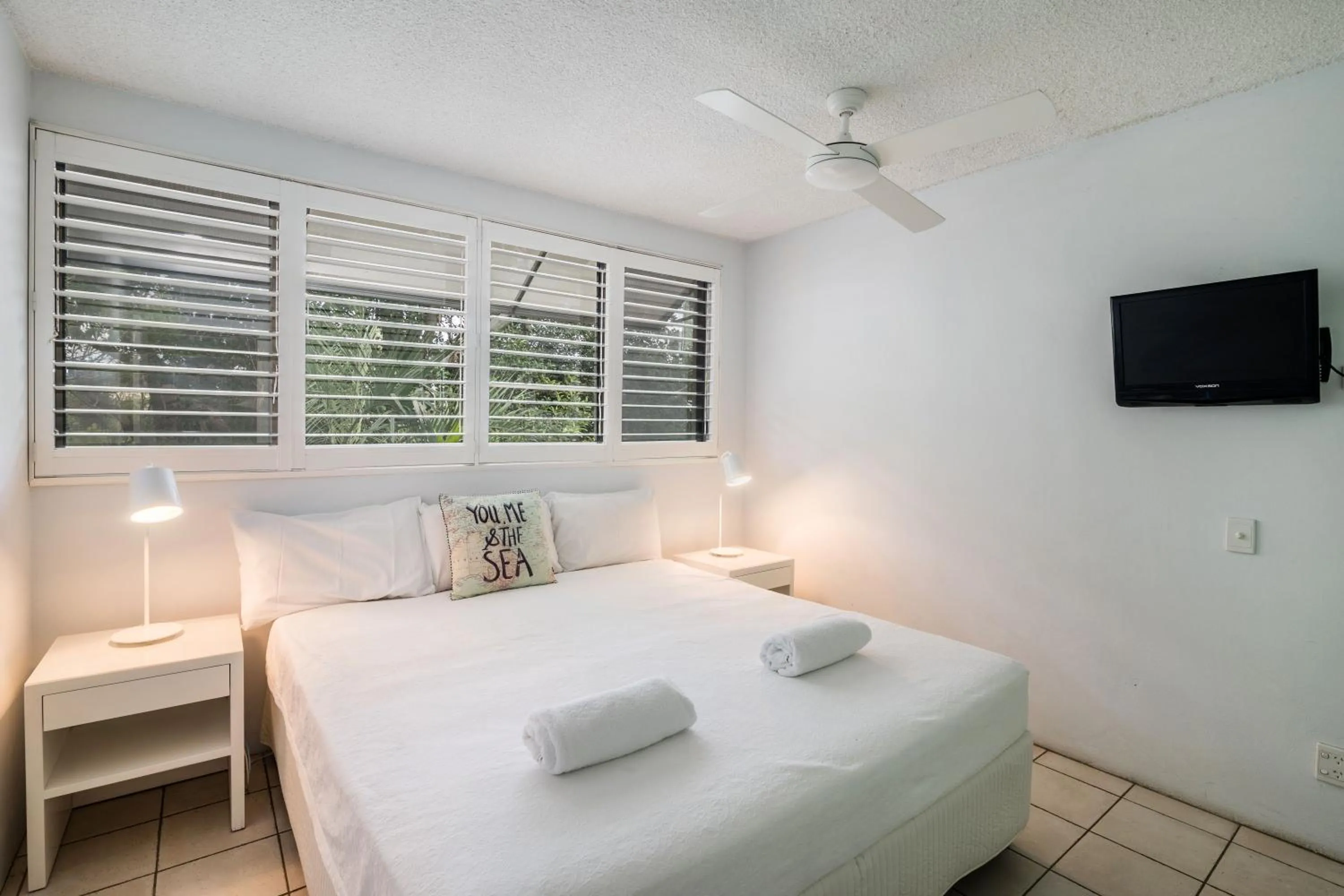 Bed in Sunseeker Holiday Apartments