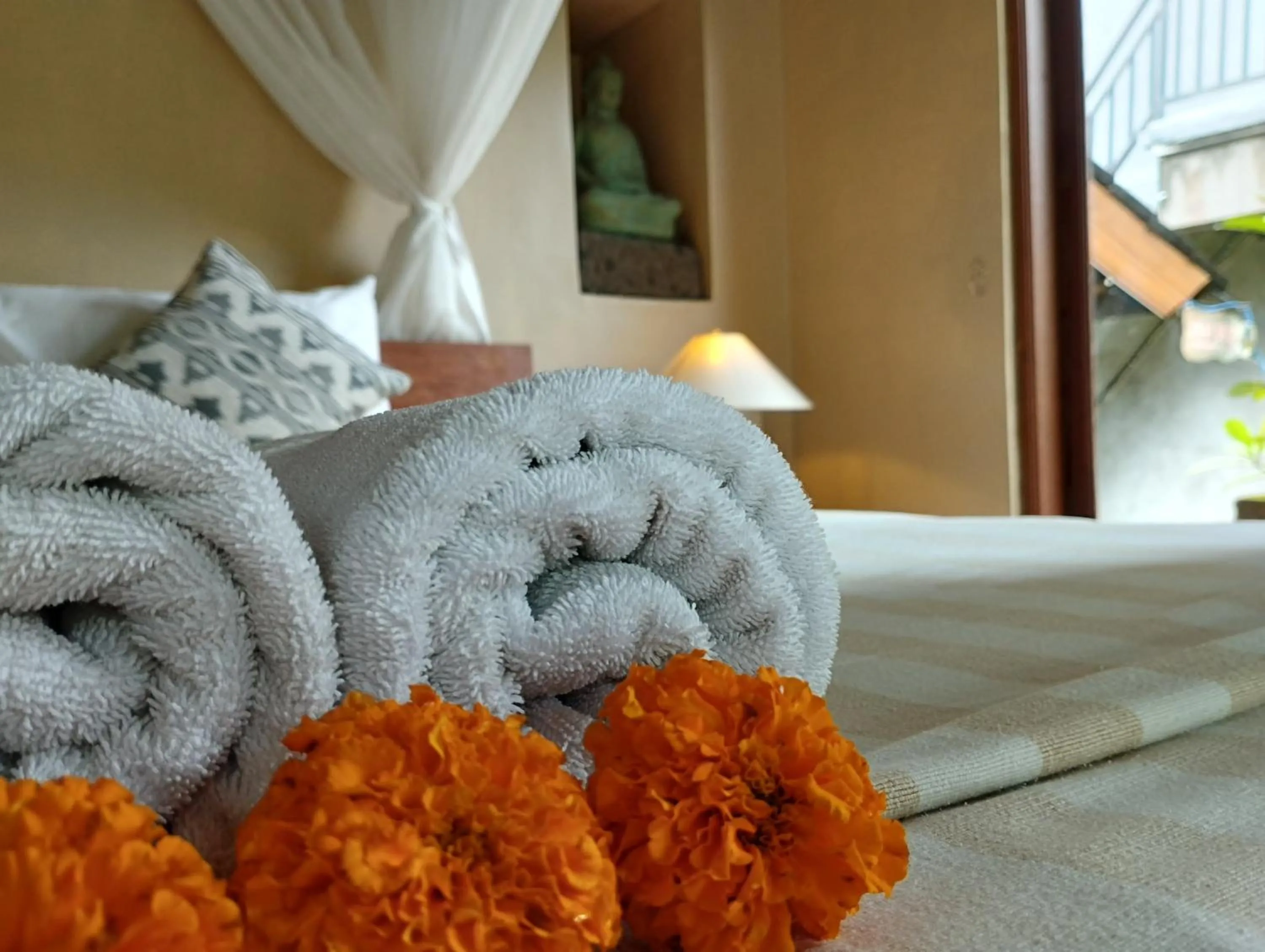 Bed in Umah Ubud Guest House