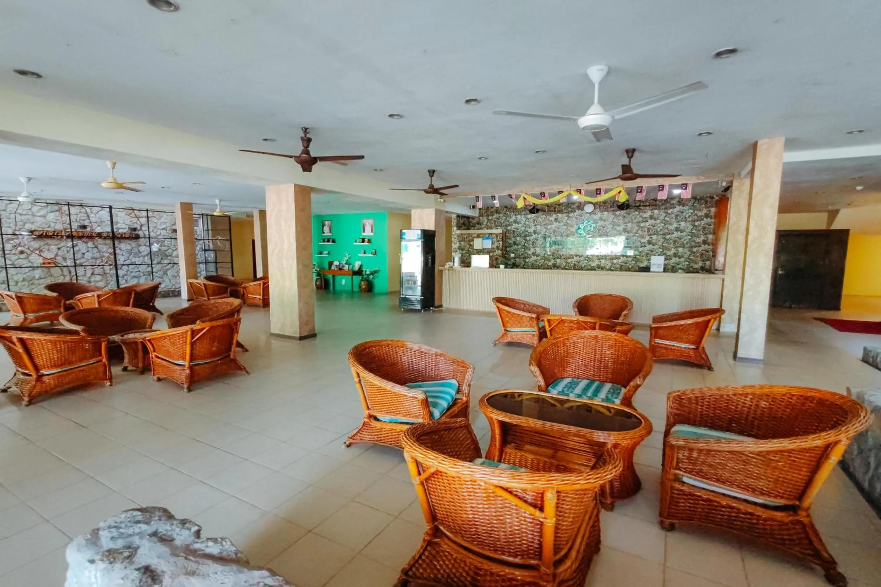 Seating area in Virgo Batik Resort Teluk Batik Lumut