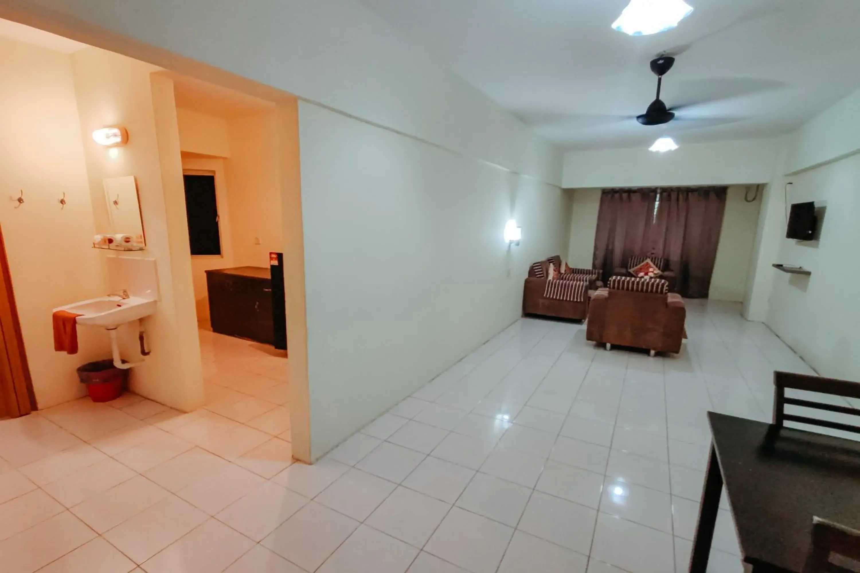 Living room in Virgo Batik Resort Teluk Batik Lumut Living room in Virgo Batik Resort Teluk Batik Lumut