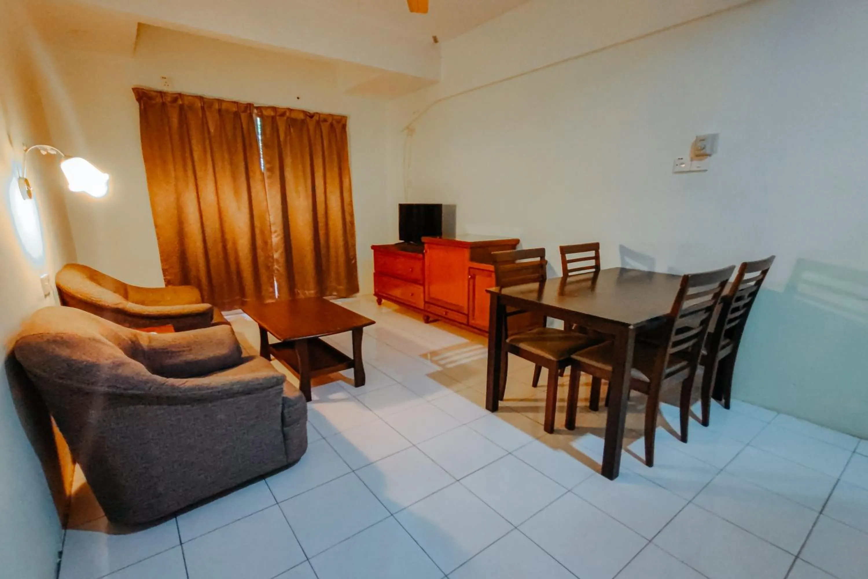 Living room in Virgo Batik Resort Teluk Batik Lumut