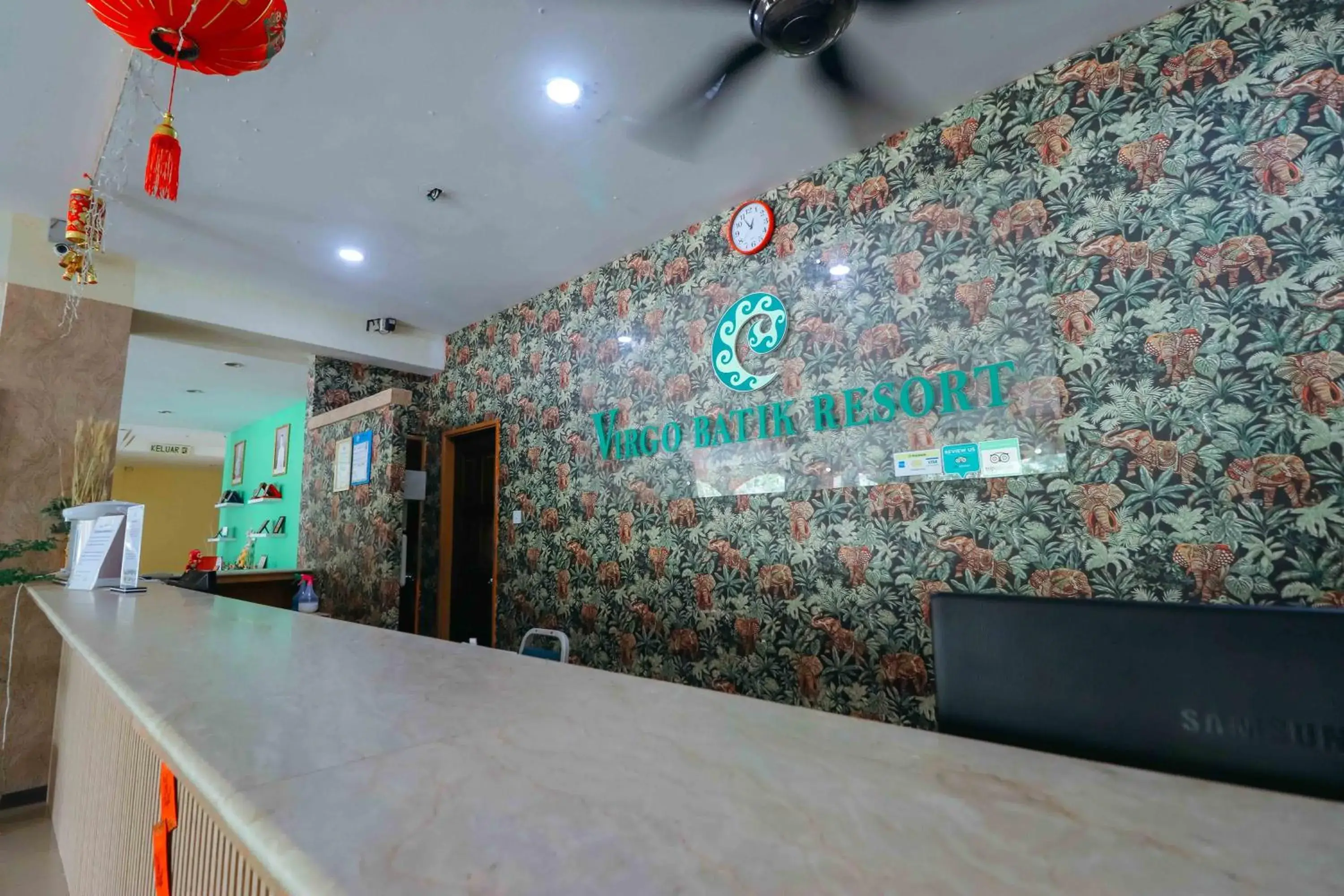 Lobby or reception in Virgo Batik Resort Teluk Batik Lumut Lobby or reception in Virgo Batik Resort Teluk Batik Lumut