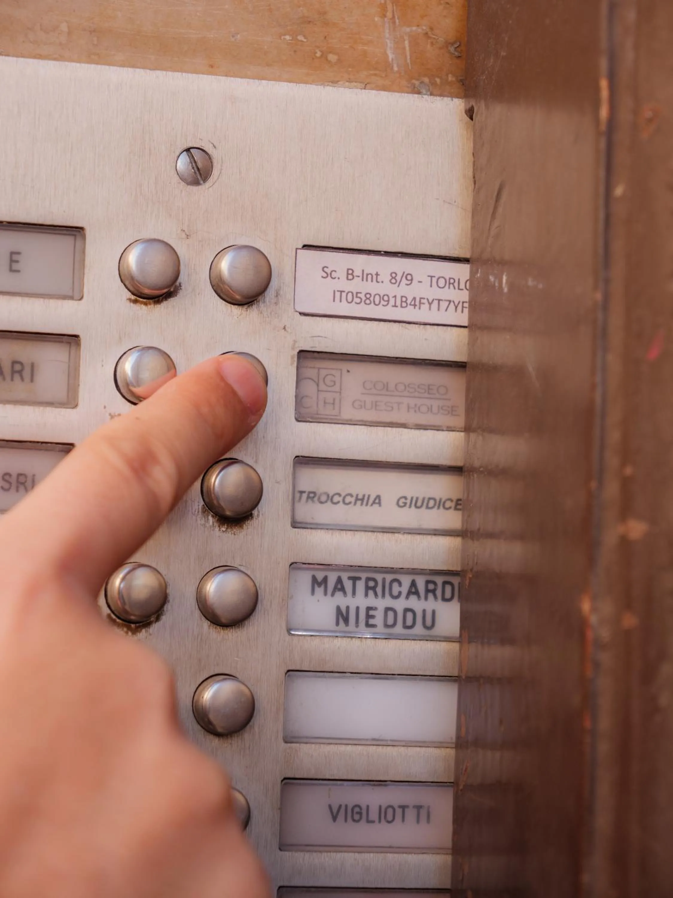 Facade/entrance in Colosseo Guest House
