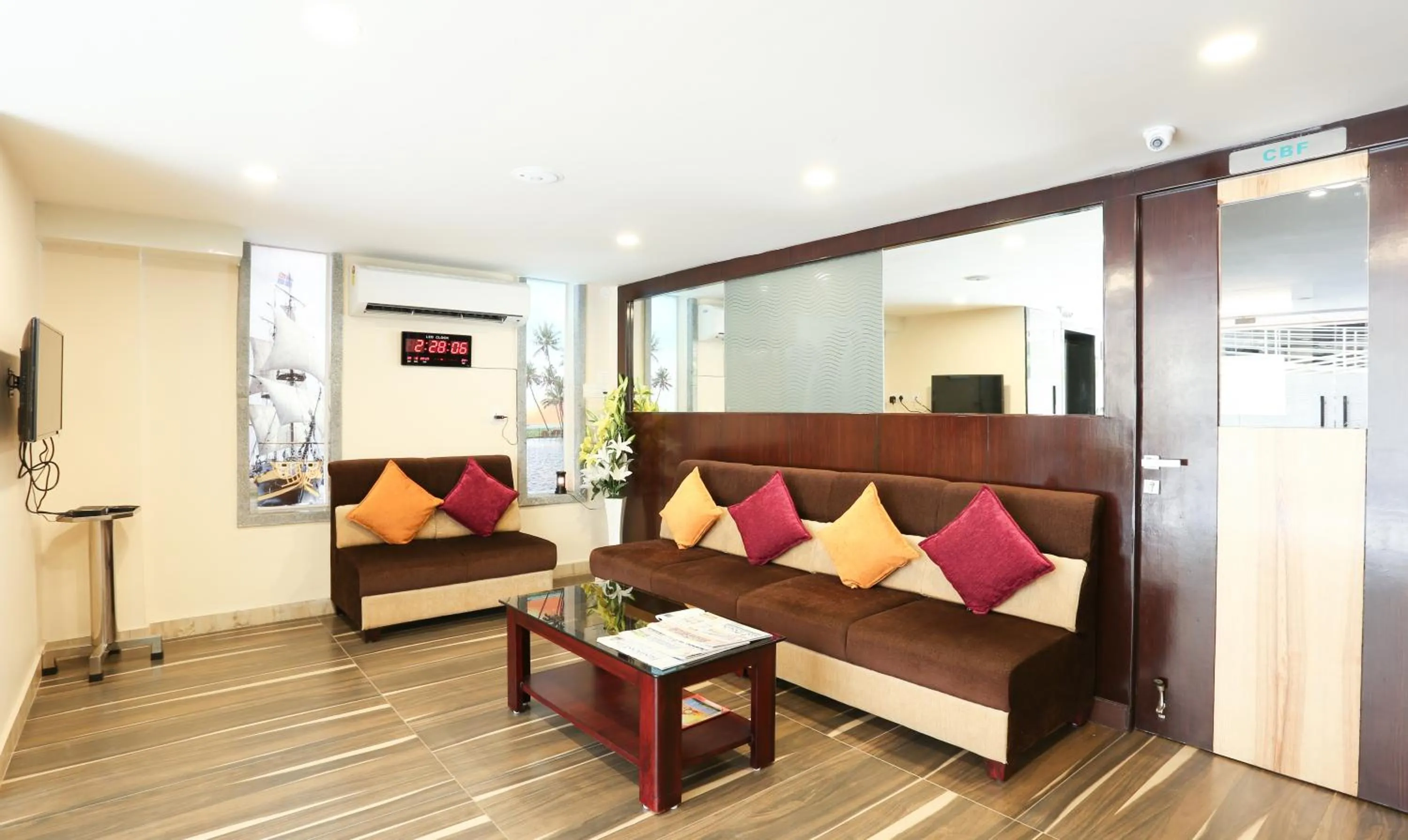 Seating area in Treebo C Plaza