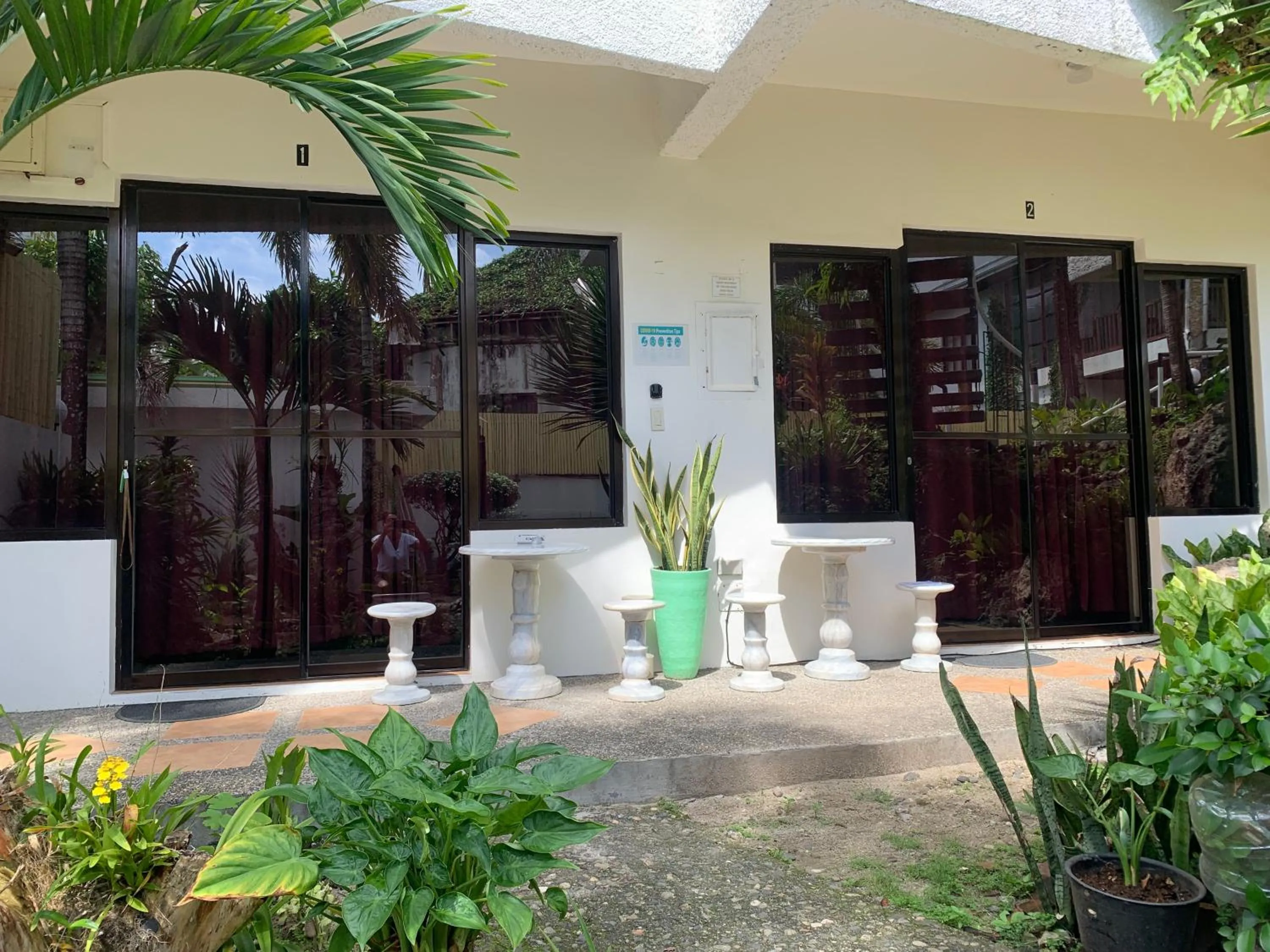 Garden view in Turtle Inn Resort