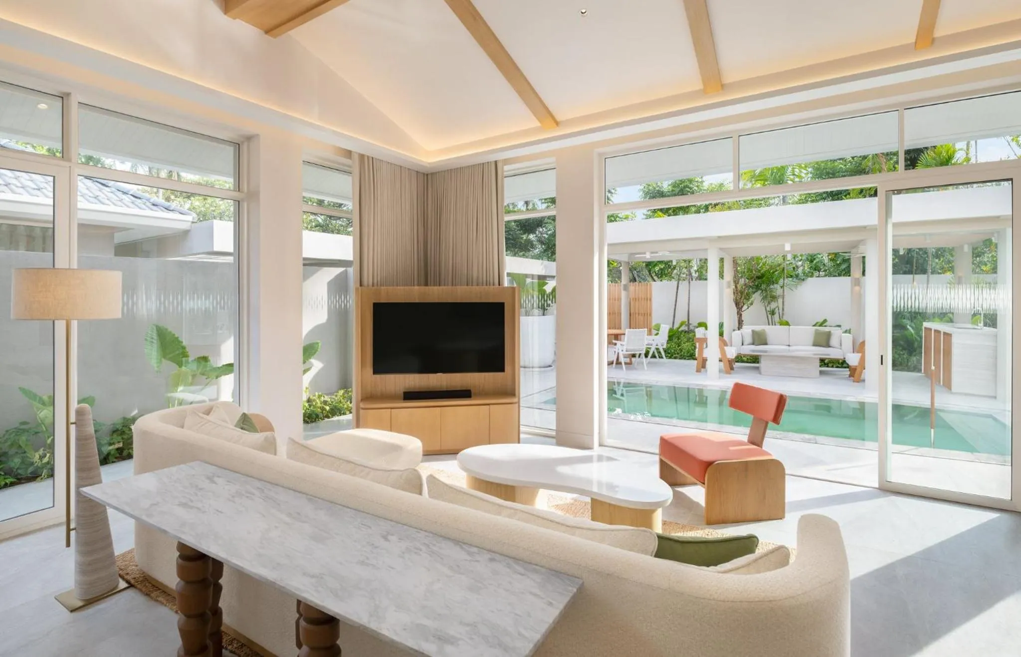 Living room in Centara Reserve Samui