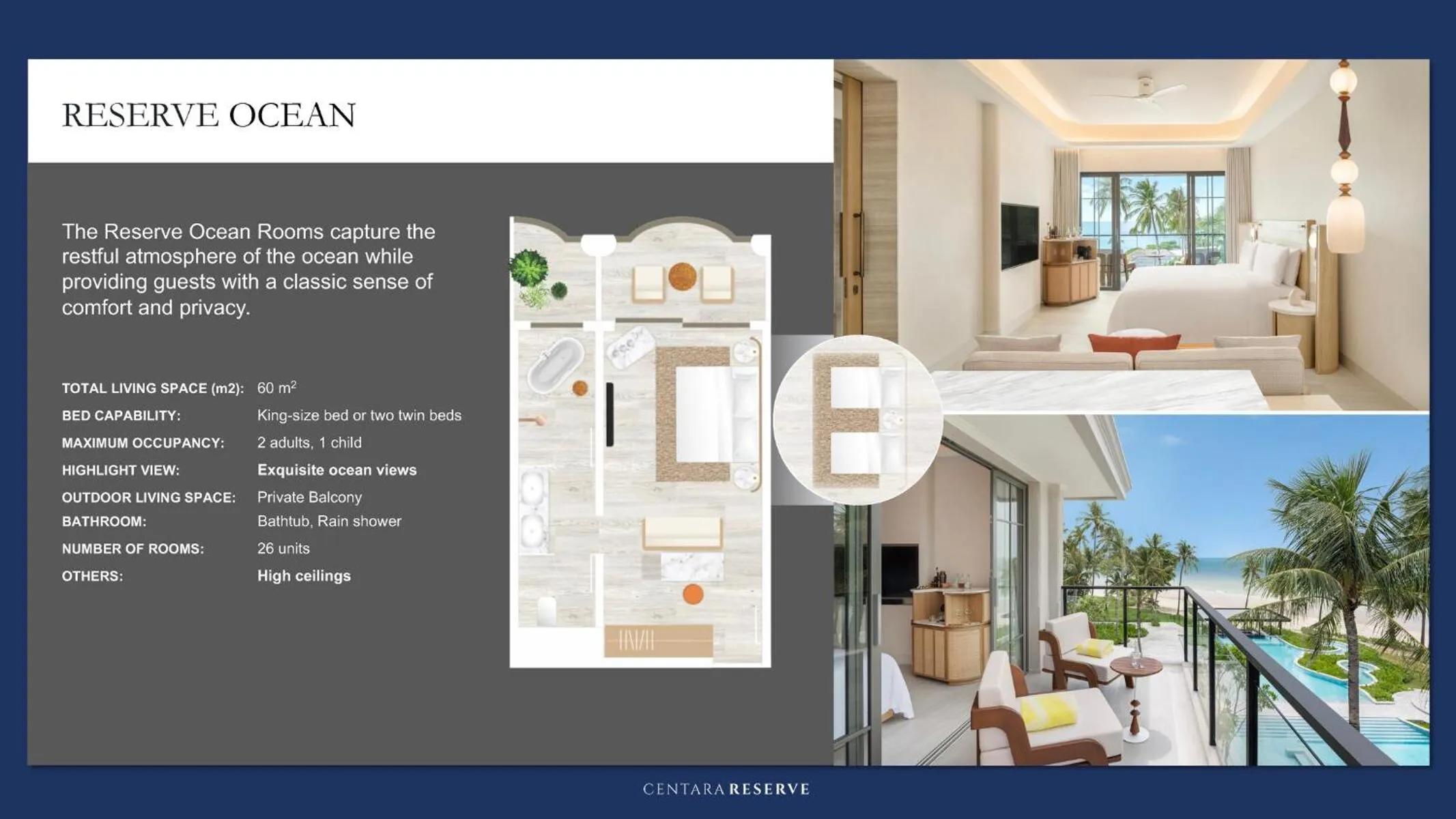 Floor plan in Centara Reserve Samui