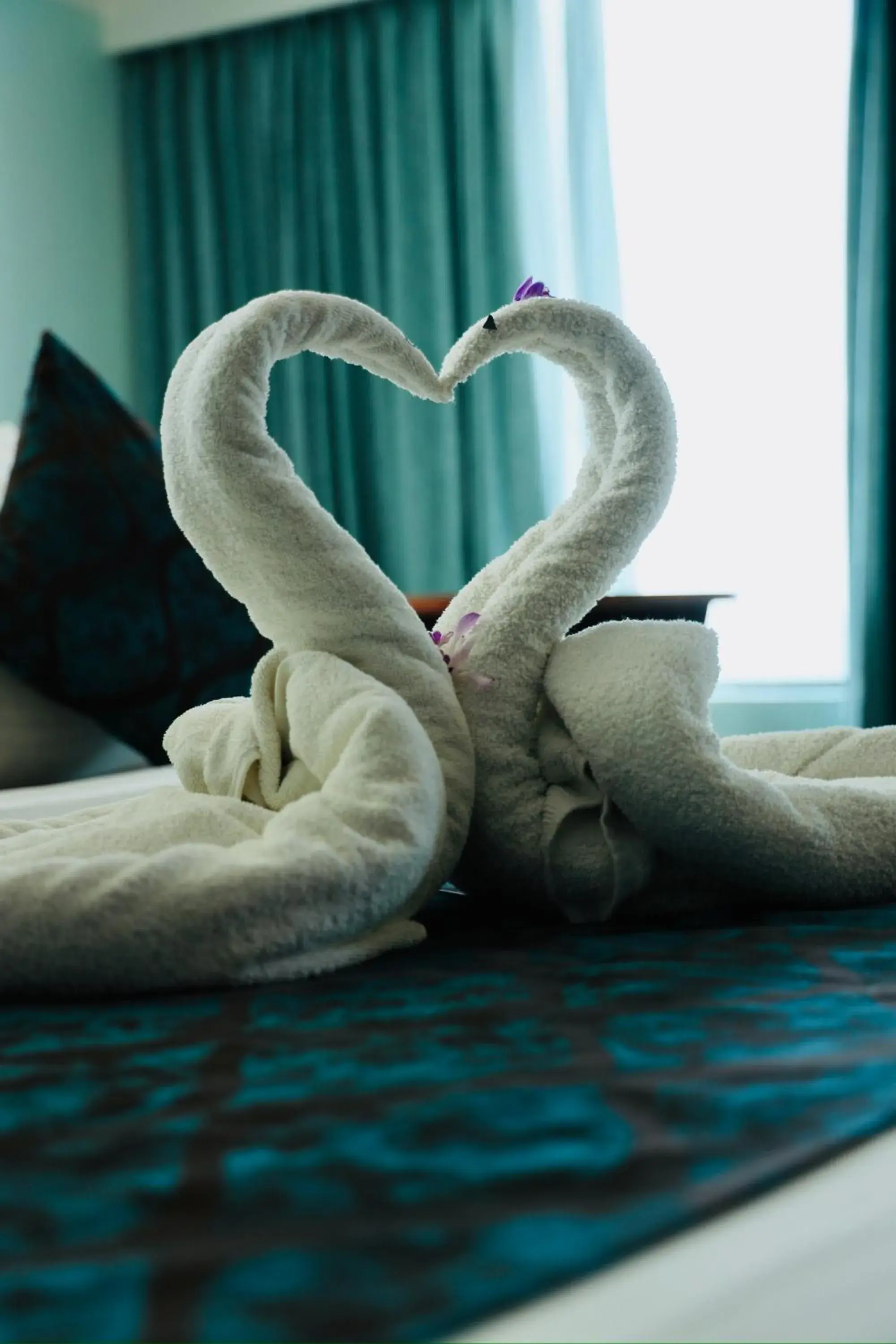 Bed in The Quilon Beach Hotel and Convention Center Bed in The Quilon Beach Hotel and Convention Center