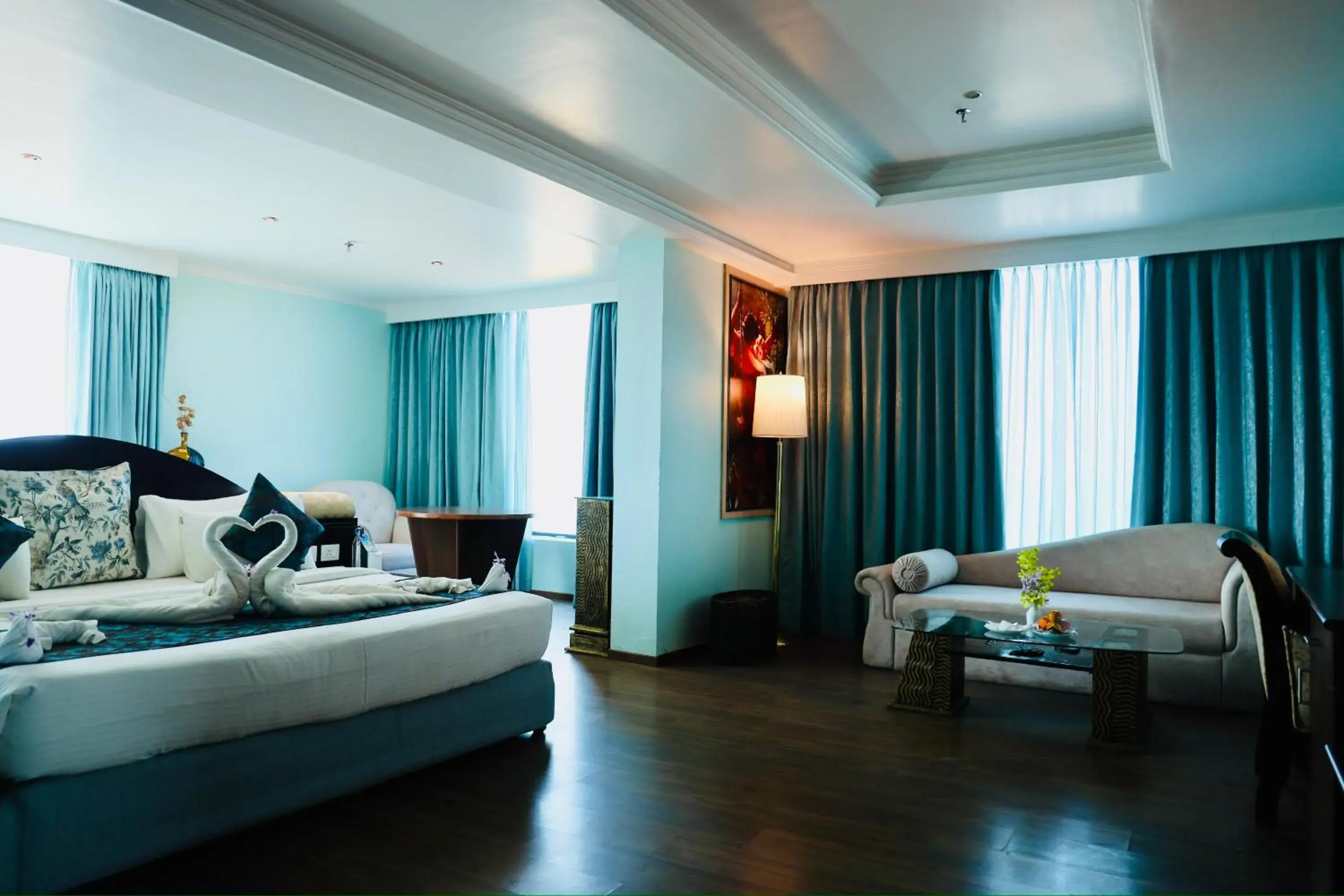 Bed in The Quilon Beach Hotel and Convention Center Bed in The Quilon Beach Hotel and Convention Center