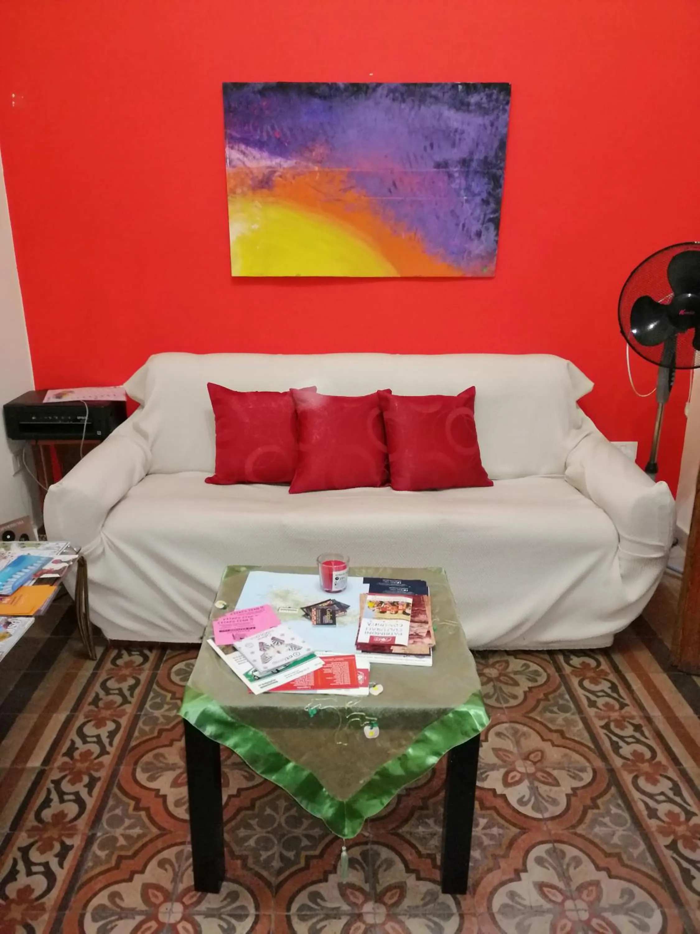 Living room in La casa del corso