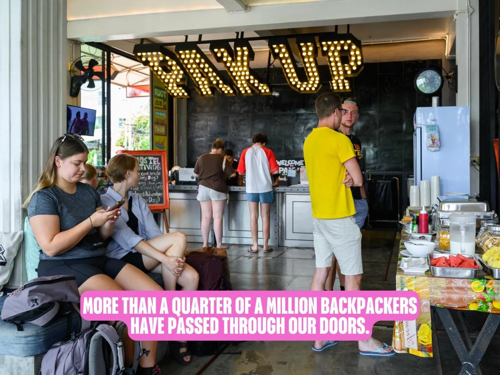 Lobby or reception in Pak-Up Hostel