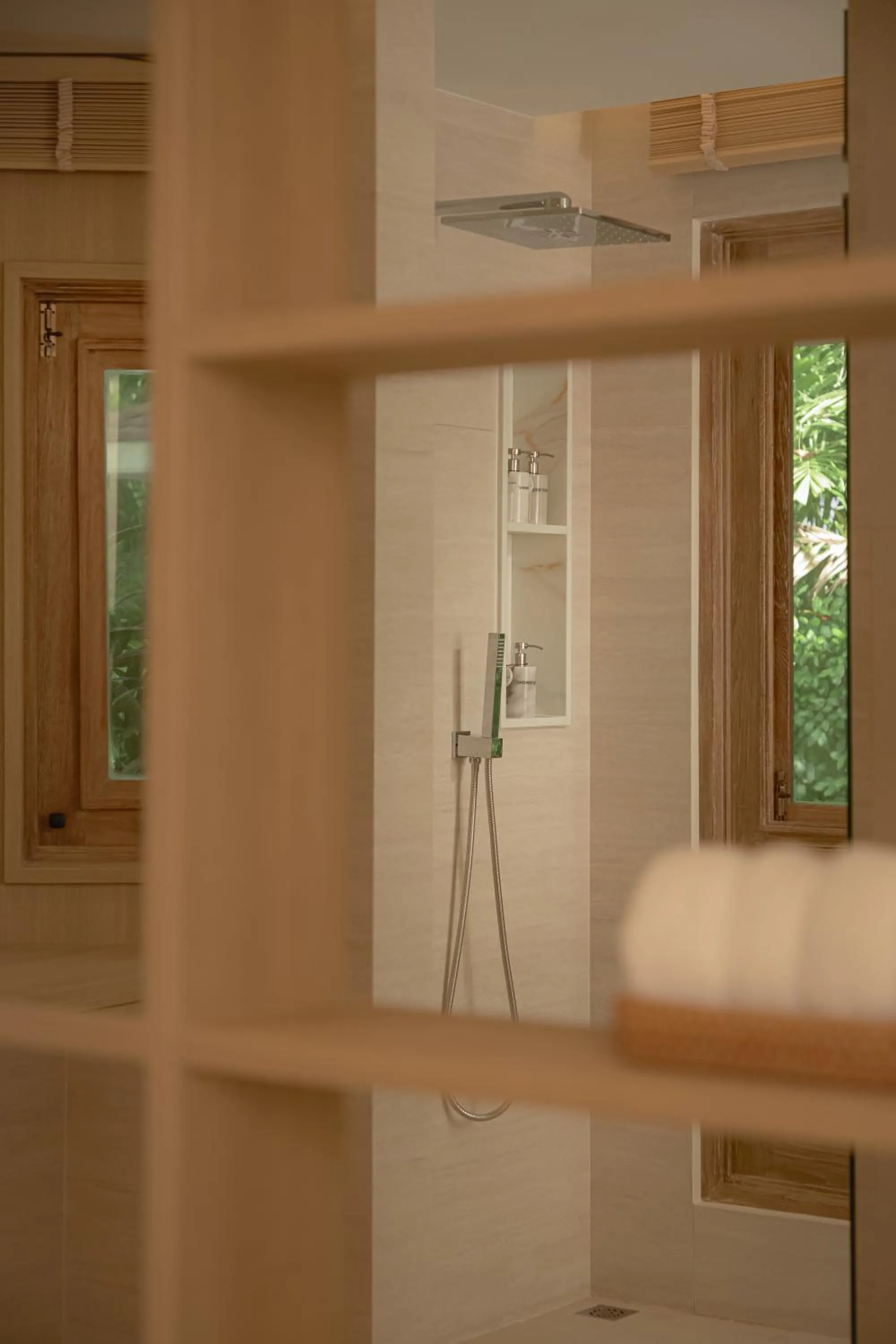 Shower in Villa Macaque and Villa Languor