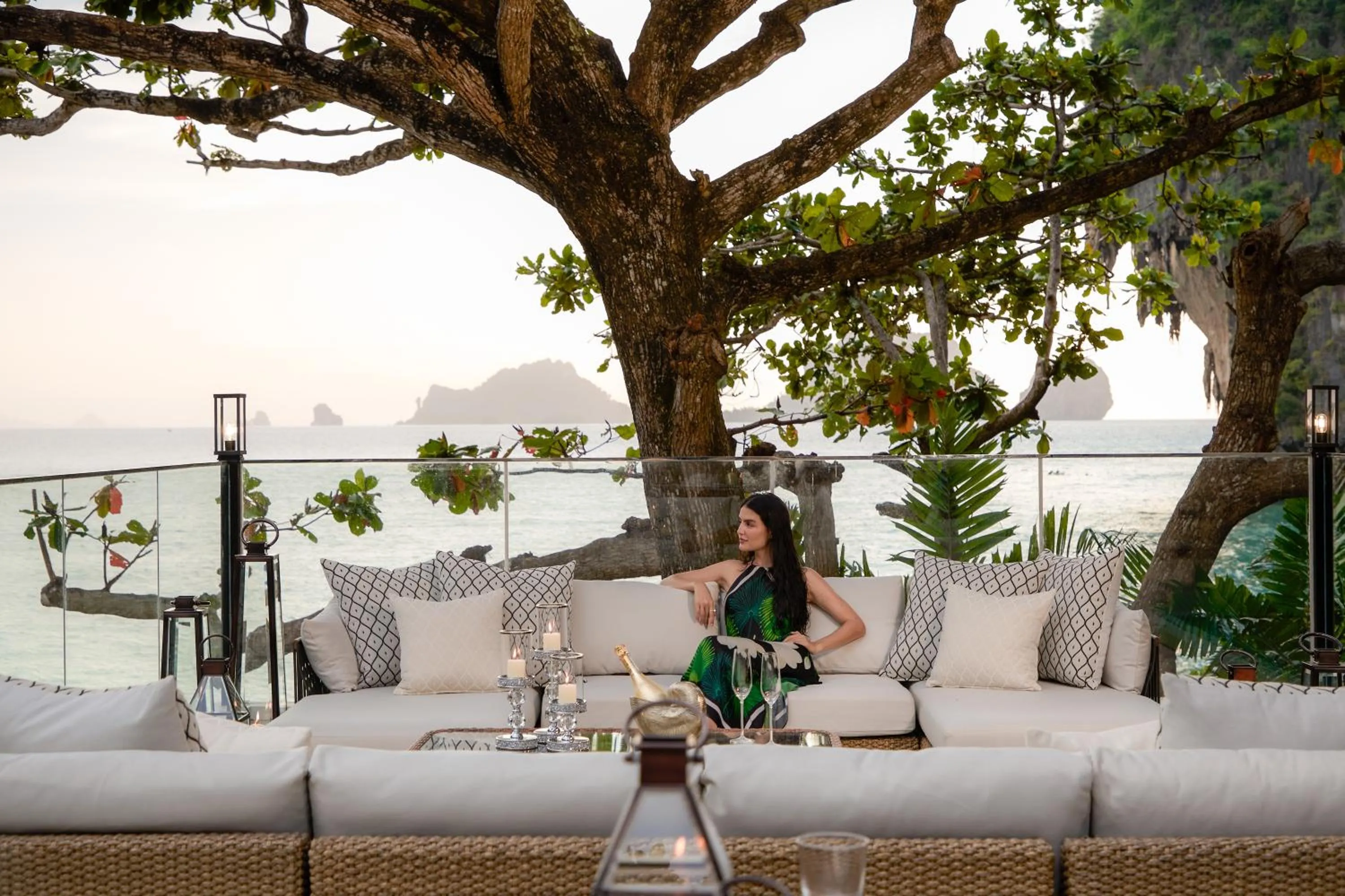 Dining area in Villa Macaque and Villa Languor