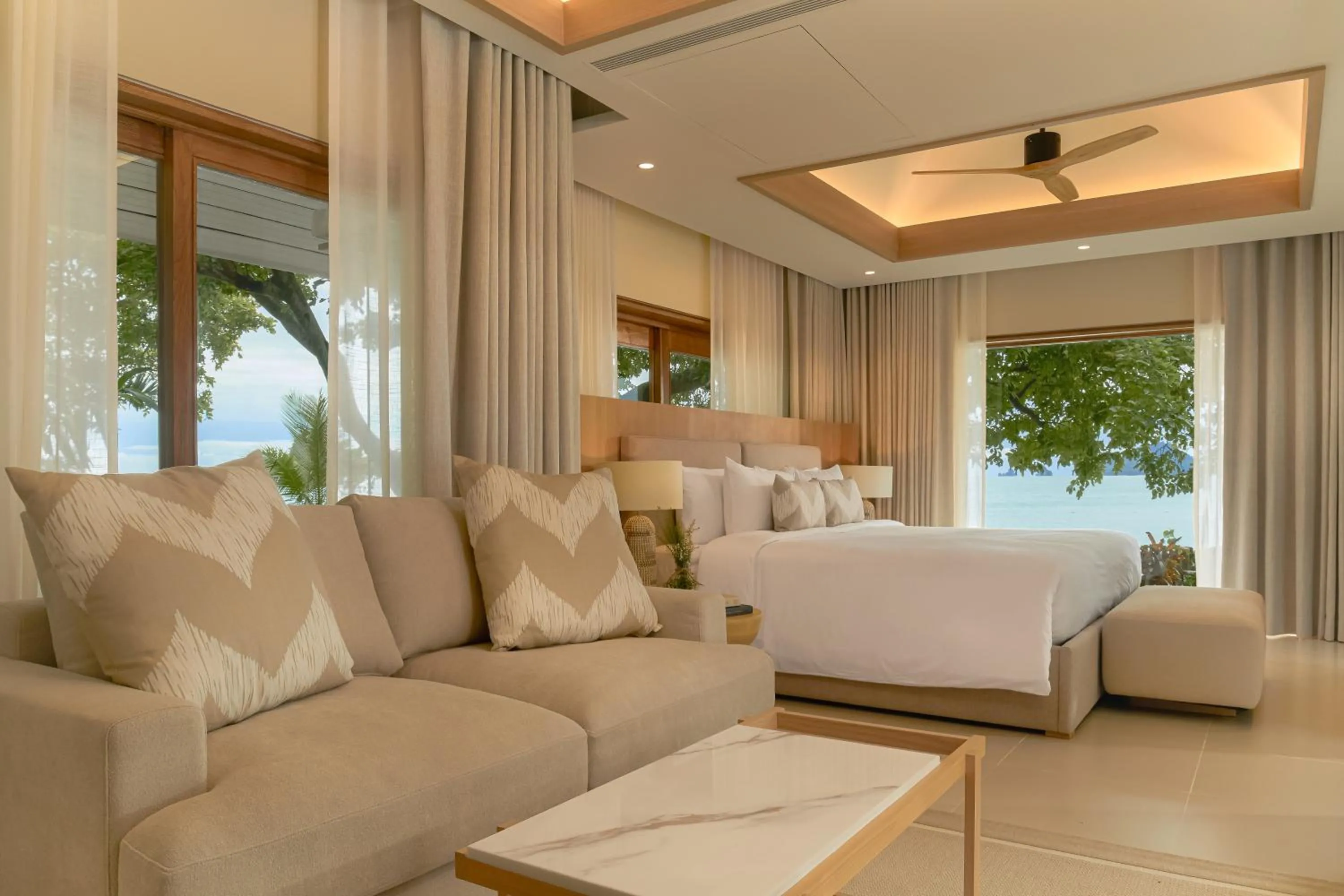 Bedroom, Bed in Villa Macaque and Villa Languor