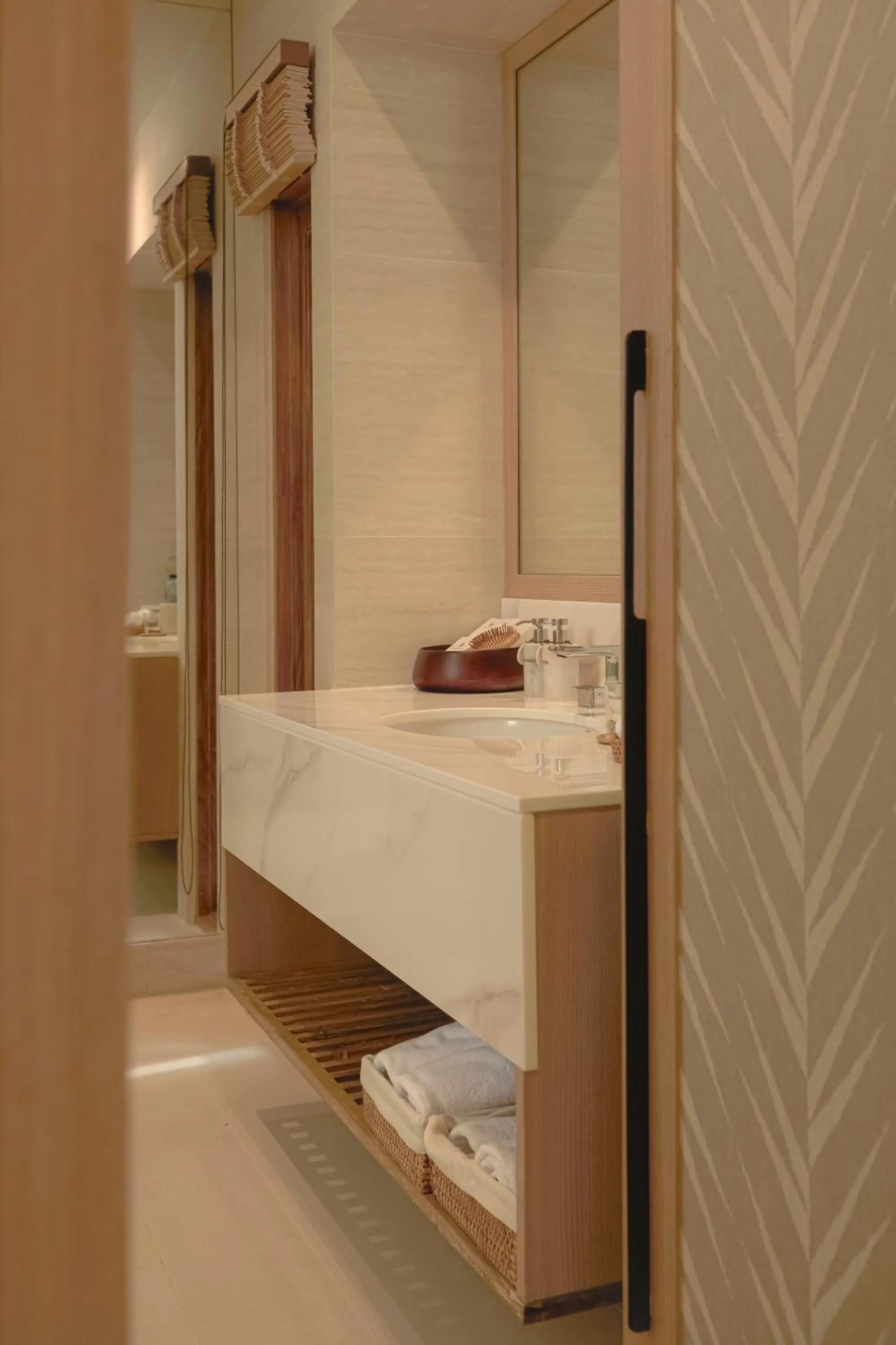 Bathroom, Bed in Villa Macaque and Villa Languor