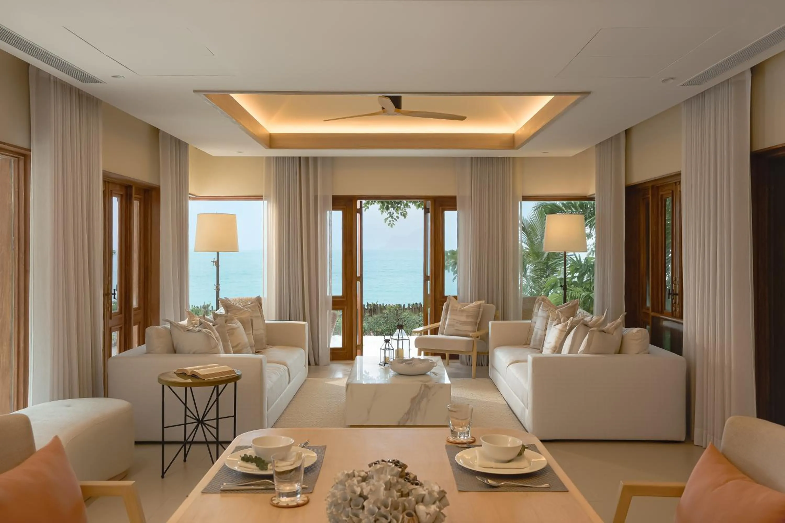 Living room in Villa Macaque and Villa Languor