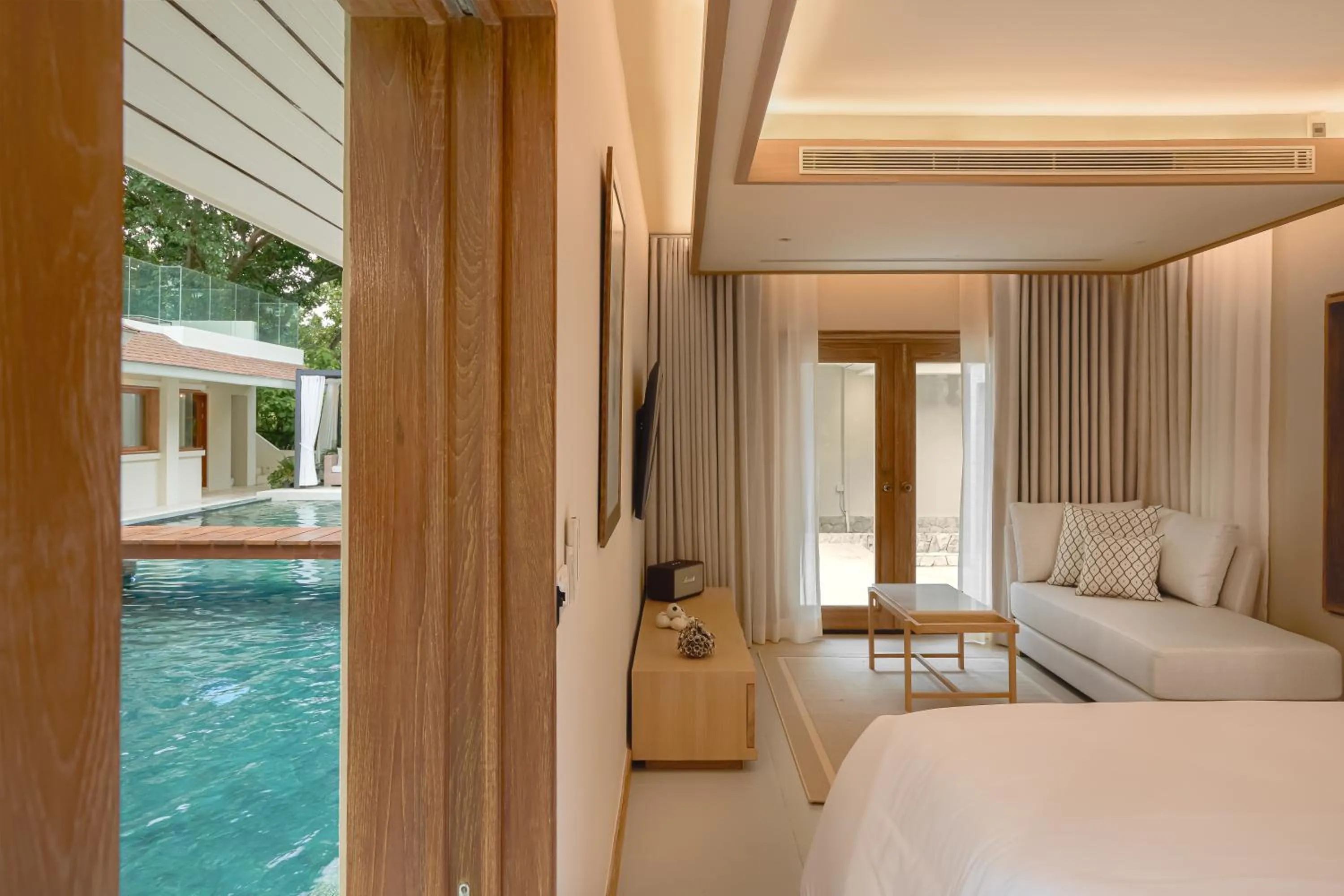 Bedroom, Bed in Villa Macaque and Villa Languor
