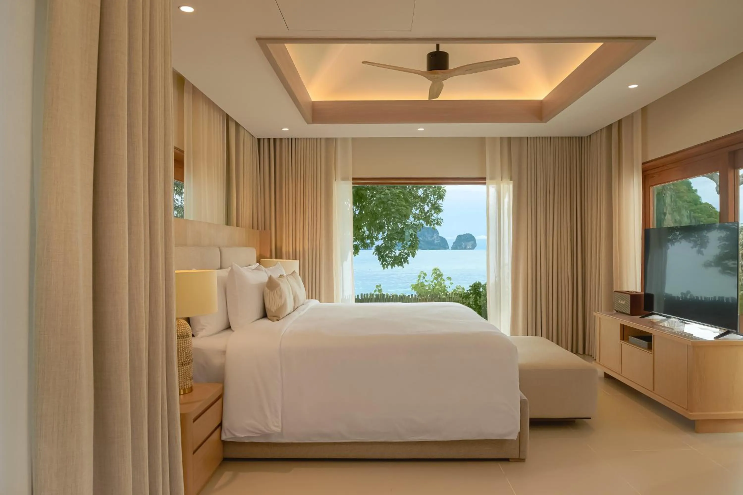 Bedroom, Bed in Villa Macaque and Villa Languor