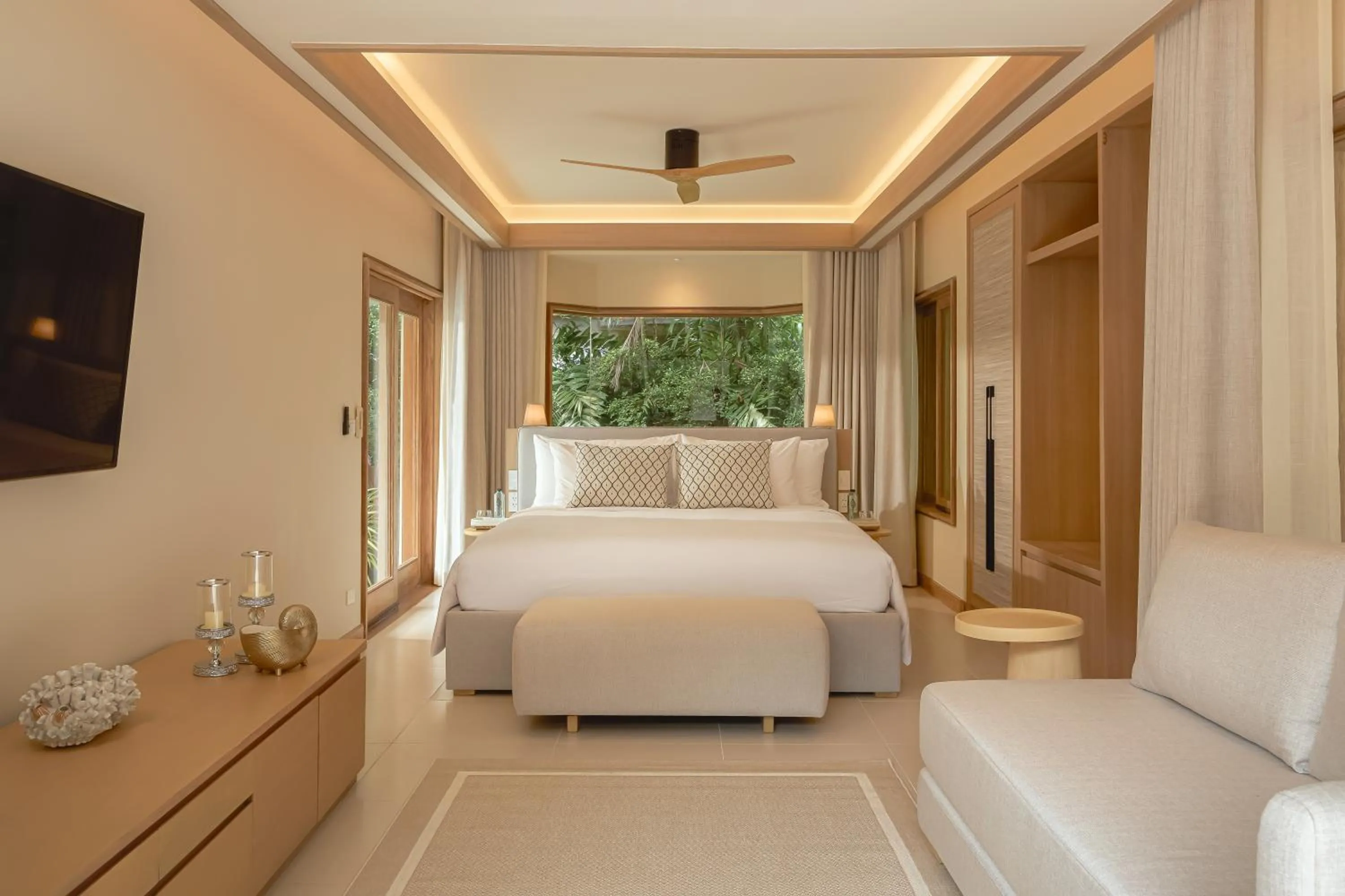 Bedroom, Bed in Villa Macaque and Villa Languor