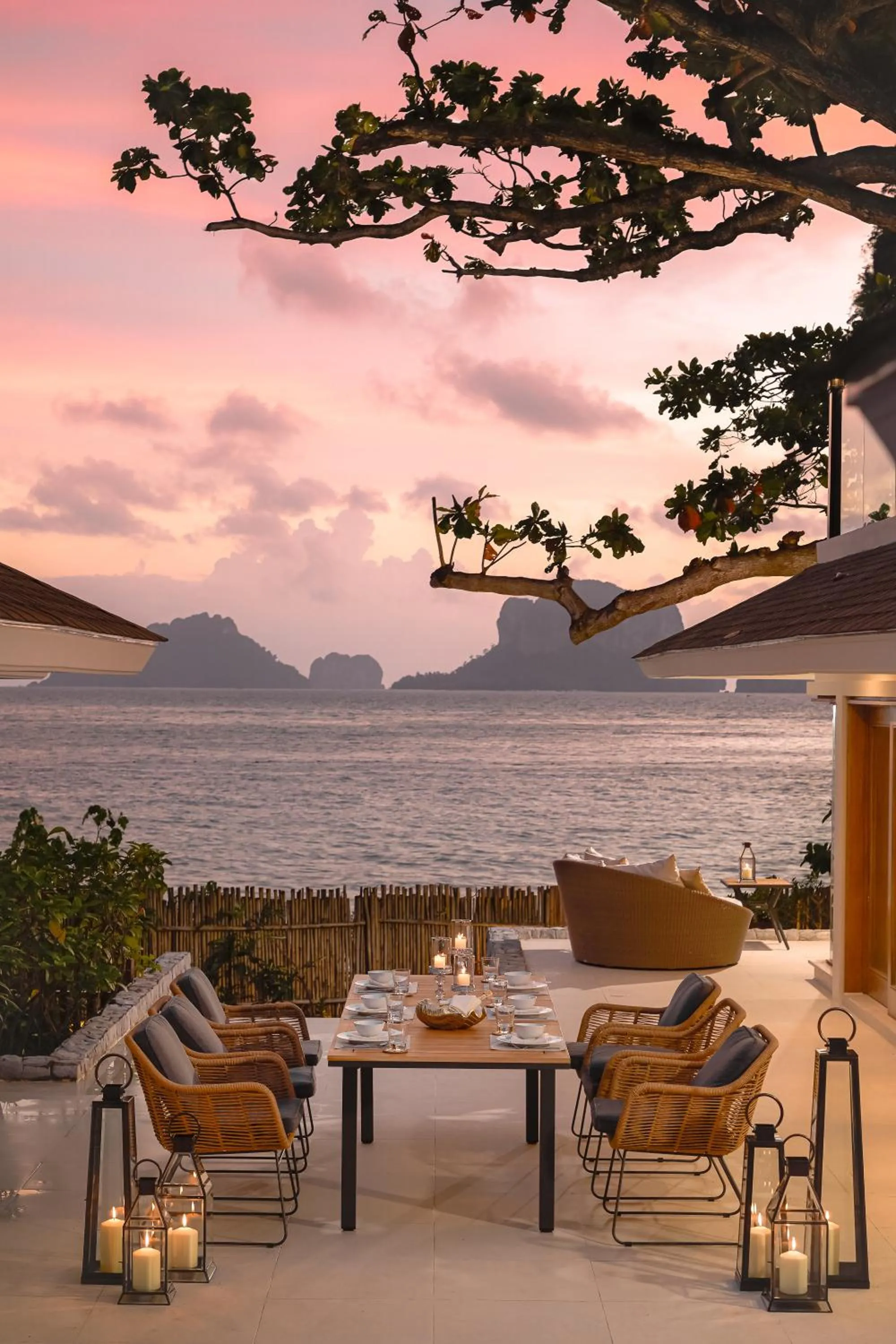 Dining area in Villa Macaque and Villa Languor