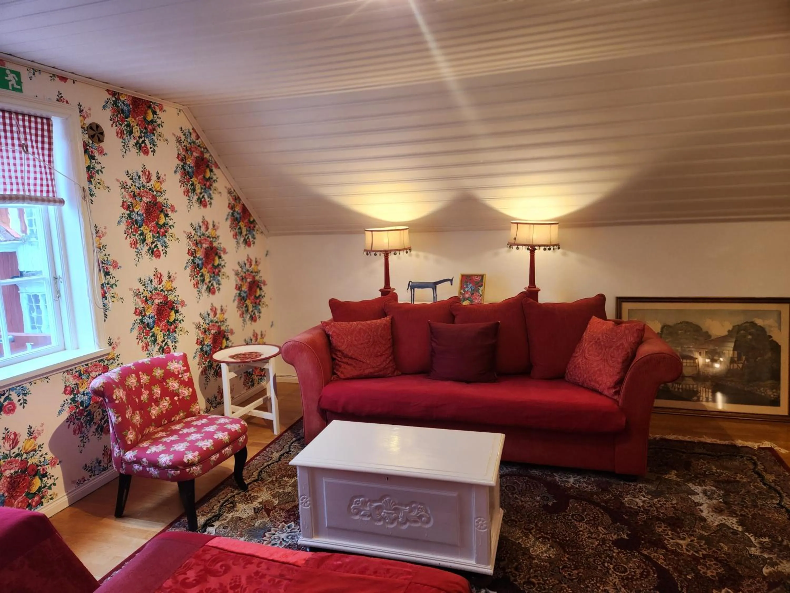 Living room in Hem till Gården boutique hotel
