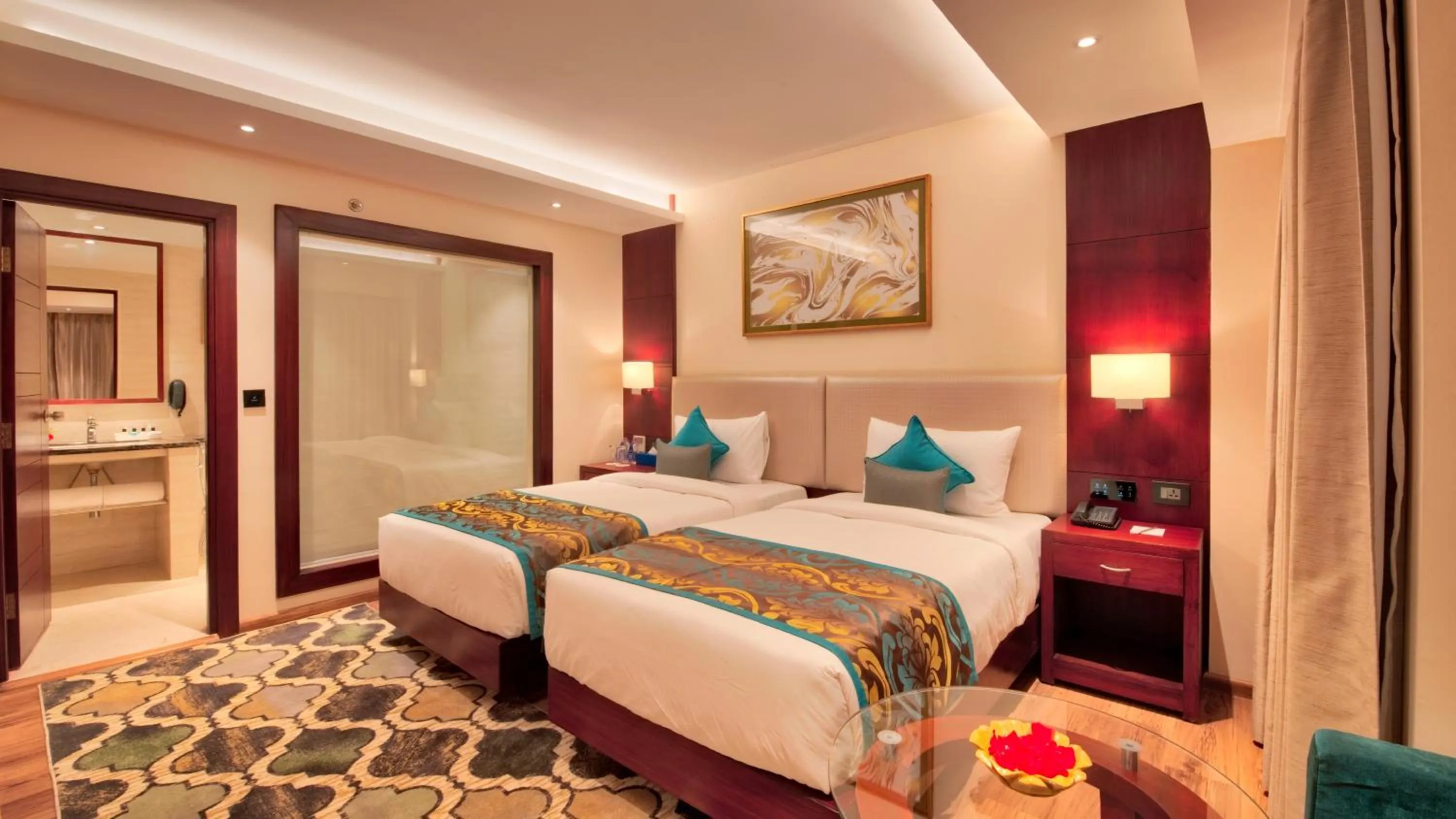 Bedroom, Bed in Golden Tulip Essential Jaipur