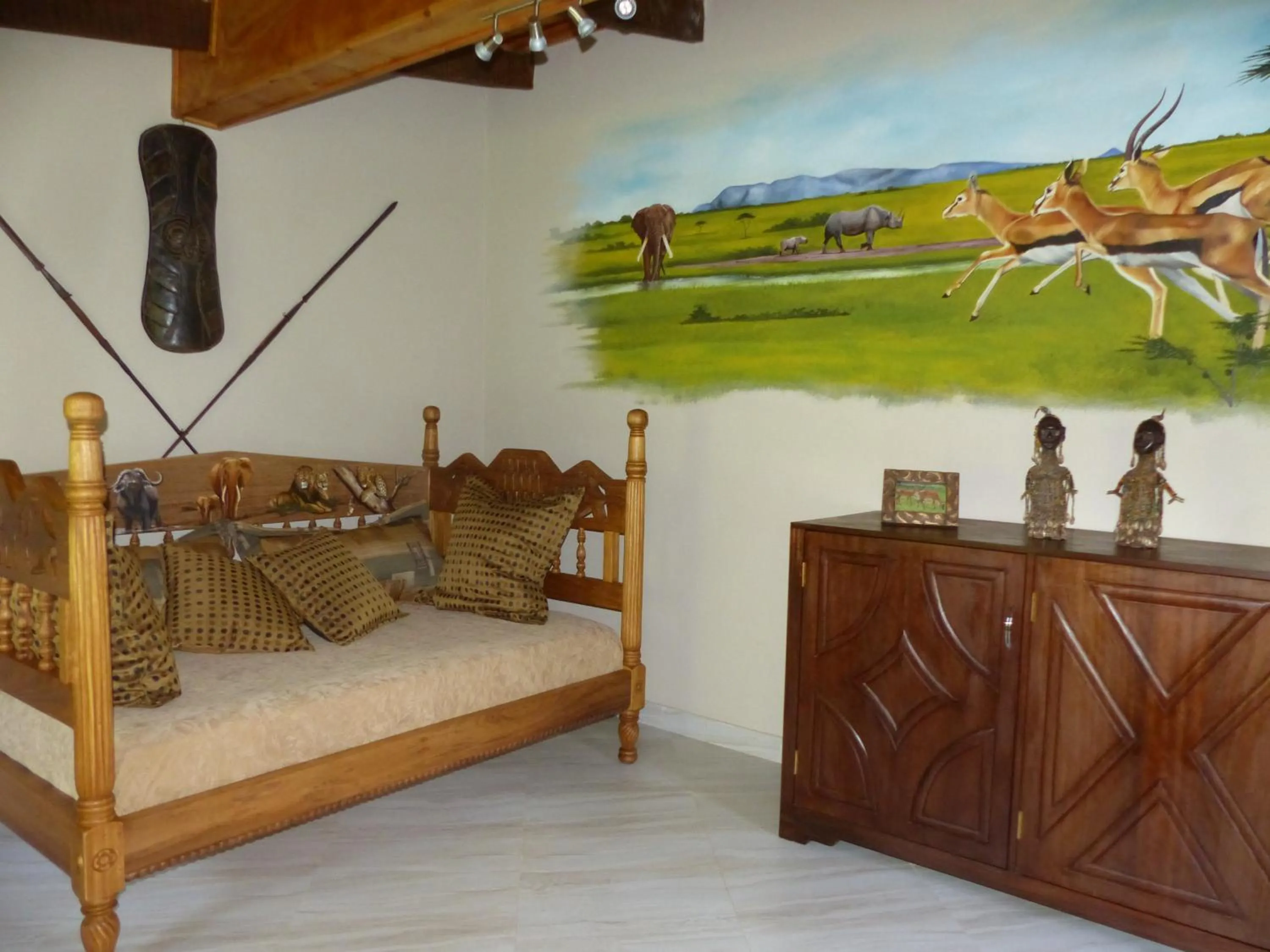 Living room, Bed in Residence Maison Müge