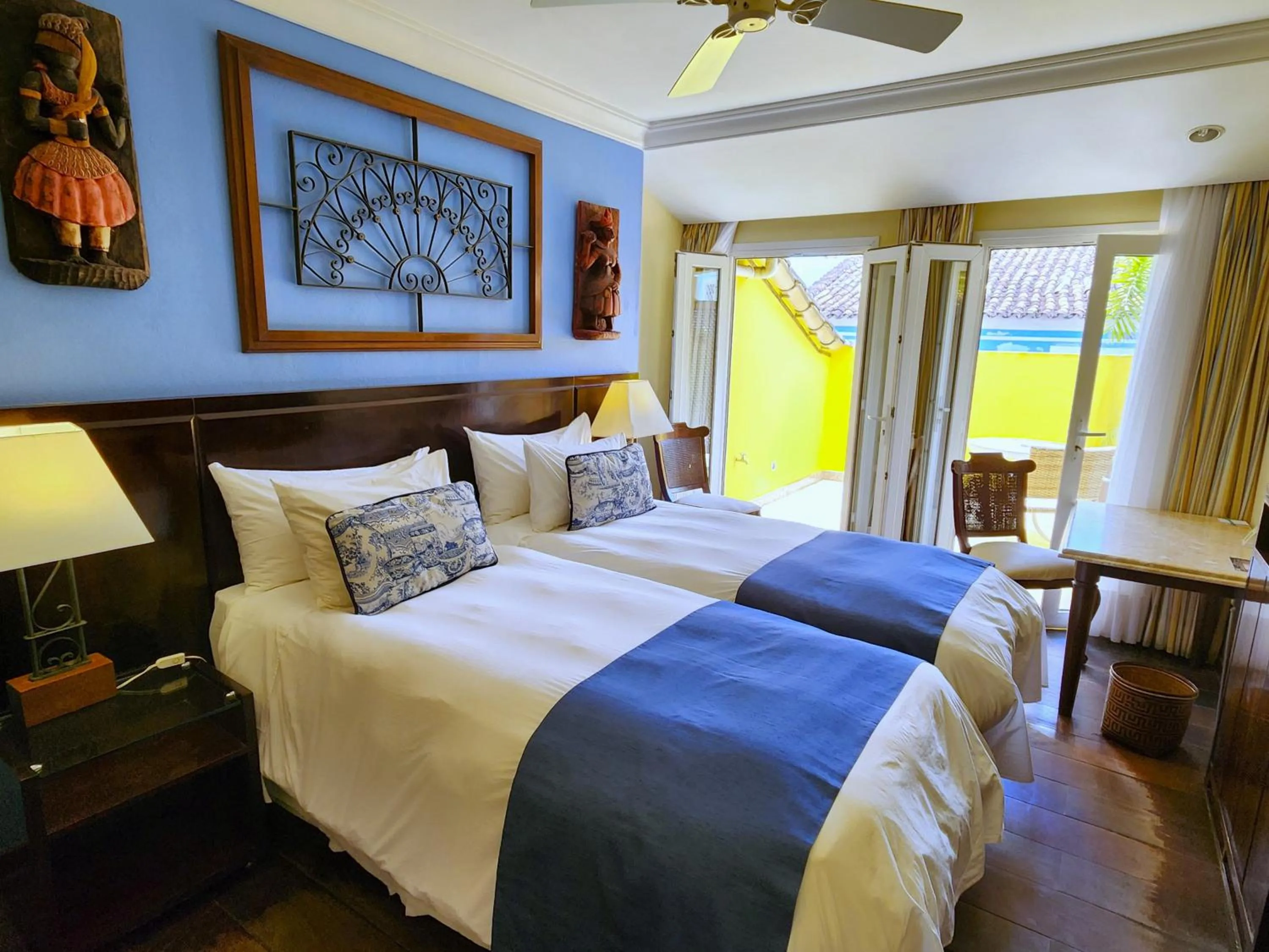 Bed in Hotel Casa do Amarelindo